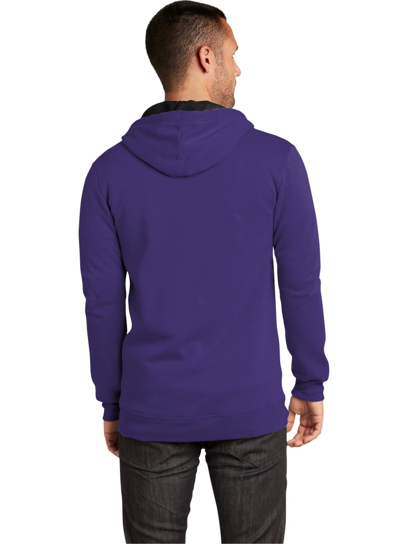 no-logo District The Concert Fleece Full-Zip Hoodie-Regular-District-Thread Logic