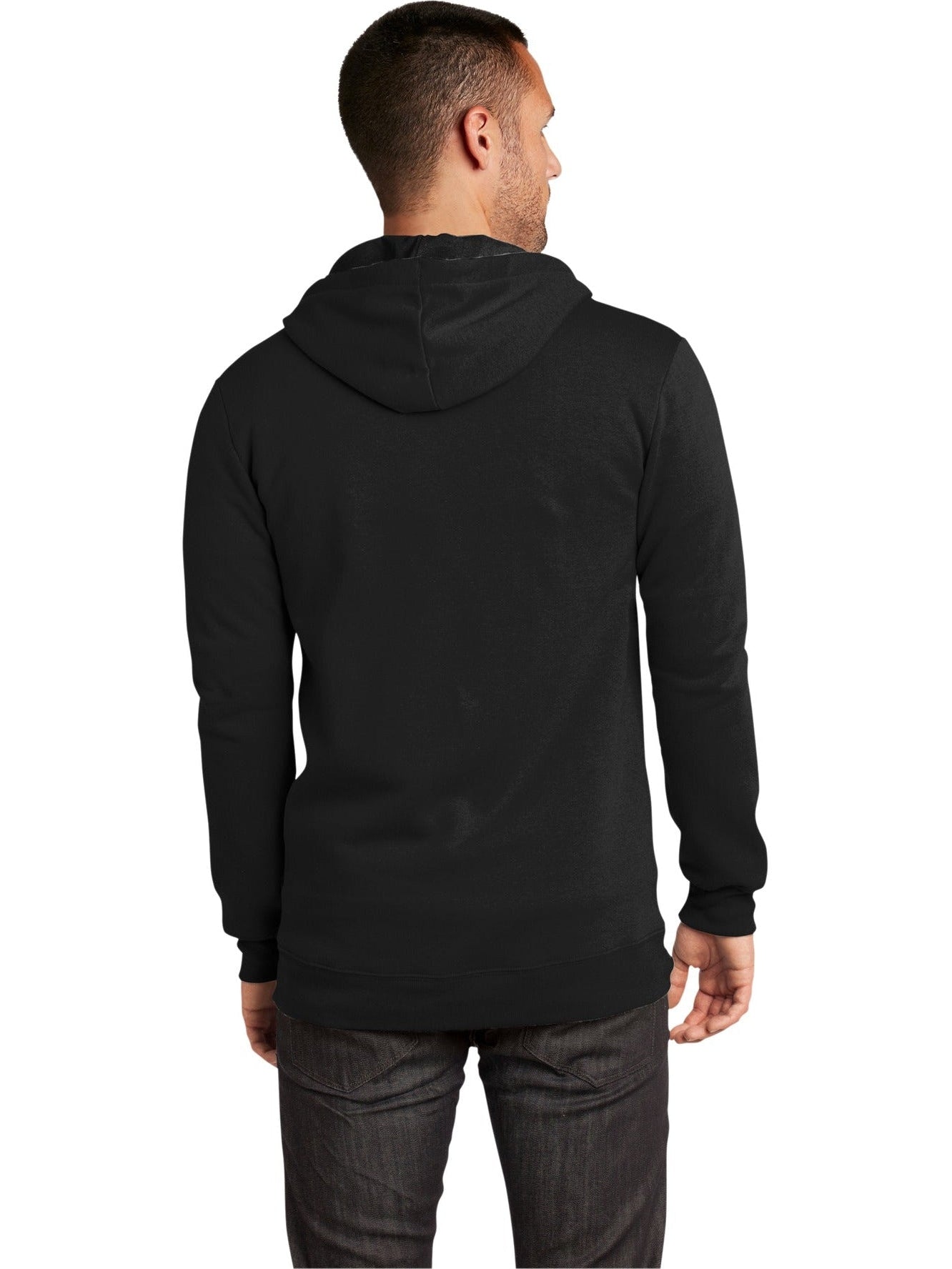no-logo District The Concert Fleece Full-Zip Hoodie-Regular-District-Thread Logic