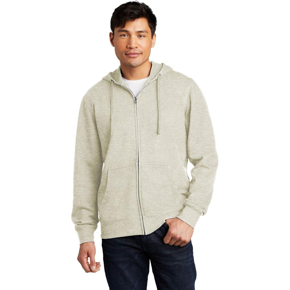 no-logo District V.I.T. Fleece Full-Zip Hoodie-Regular-District-Thread Logic