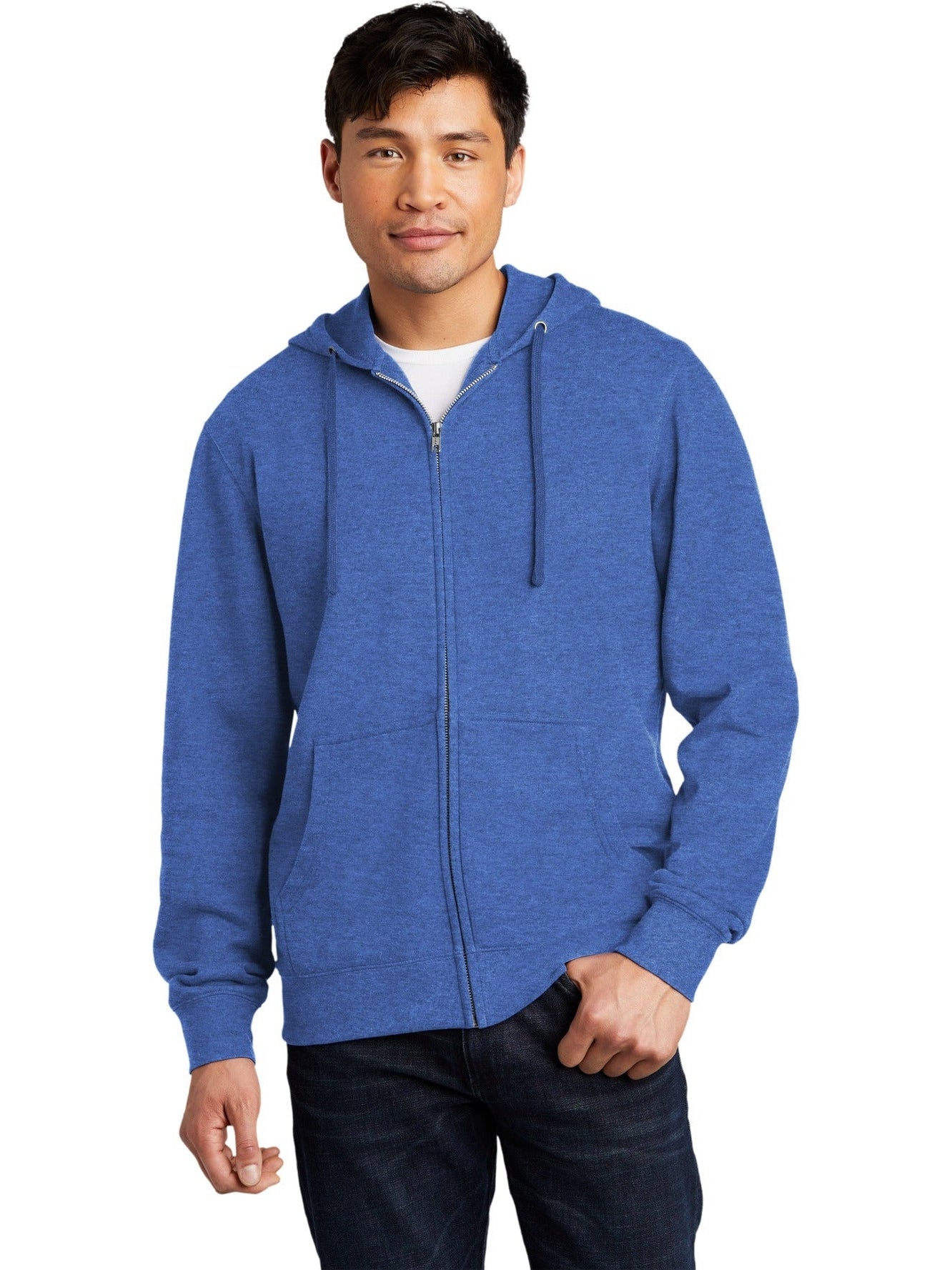 no-logo District V.I.T. Fleece Full-Zip Hoodie-Regular-District-Thread Logic