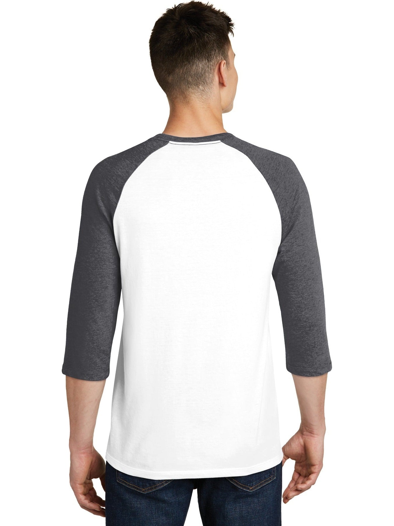 no-logo District Very Important Tee 3/4-Sleeve Raglan-Regular-District-Thread Logic