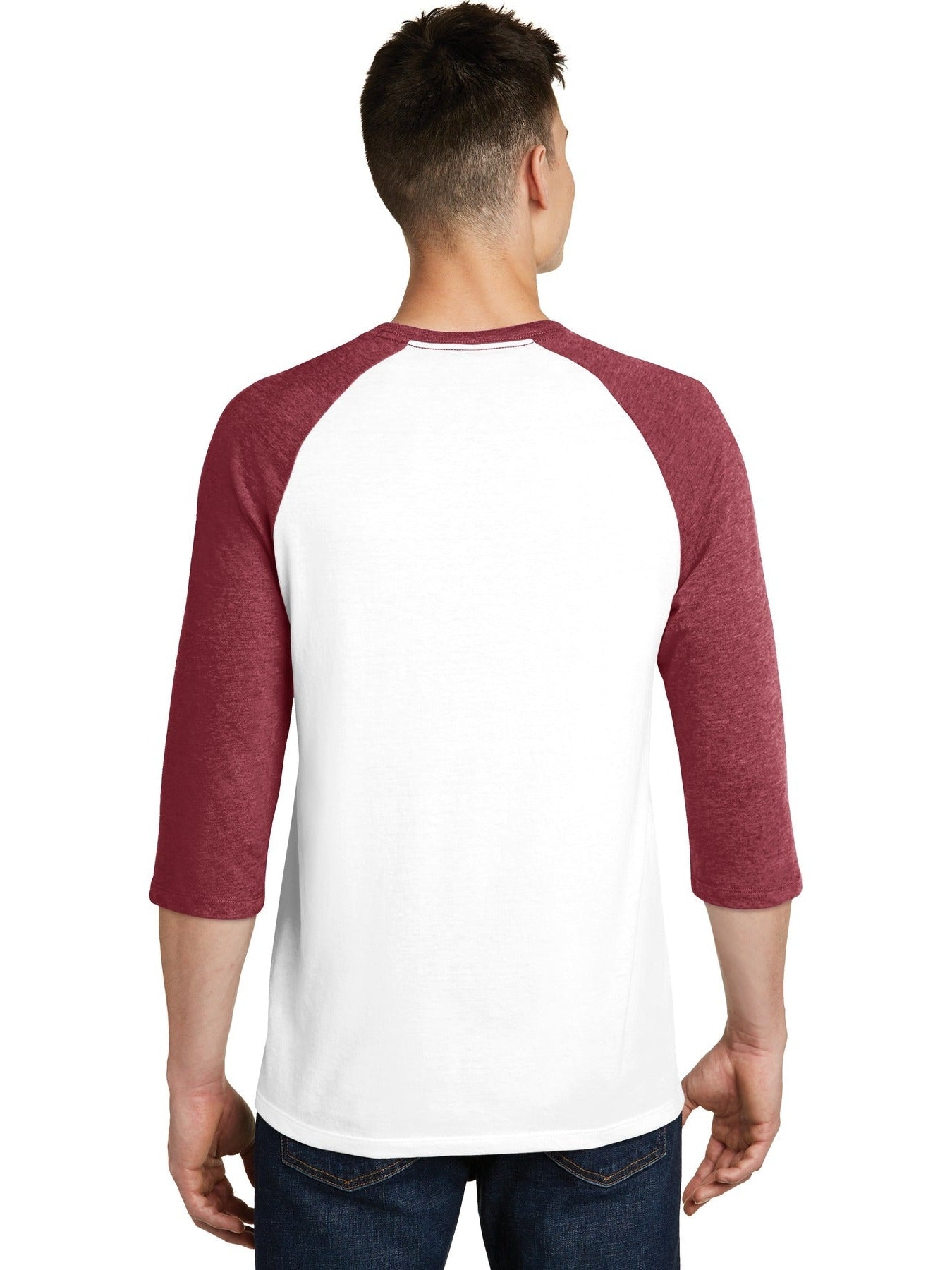 no-logo District Very Important Tee 3/4-Sleeve Raglan-Regular-District-Thread Logic