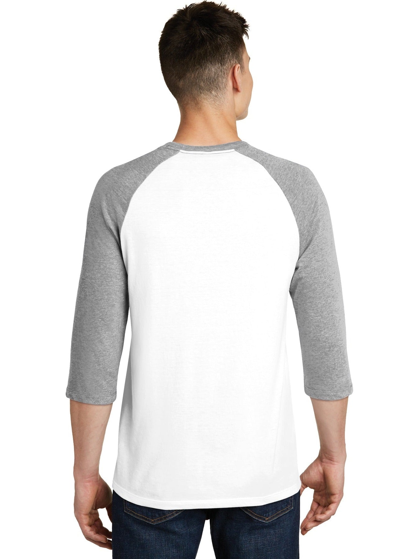 no-logo District Very Important Tee 3/4-Sleeve Raglan-Regular-District-Thread Logic