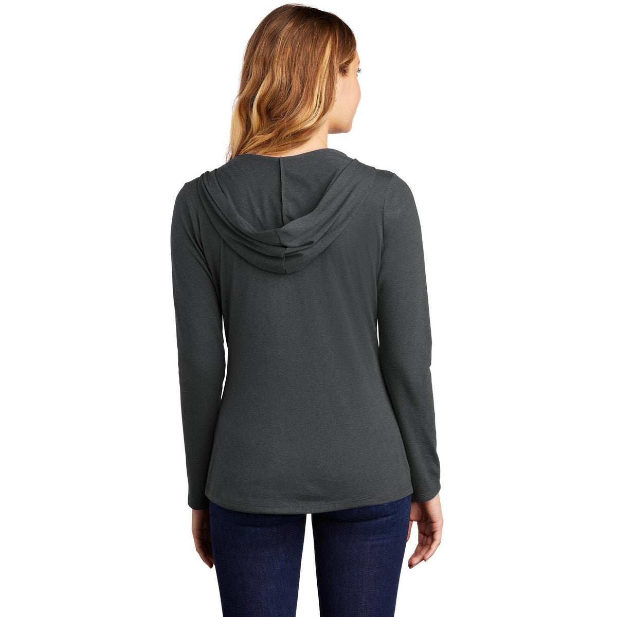 no-logo District Women’s Perfect Tri-Long Sleeve Hoodie-Regular-District-Thread Logic