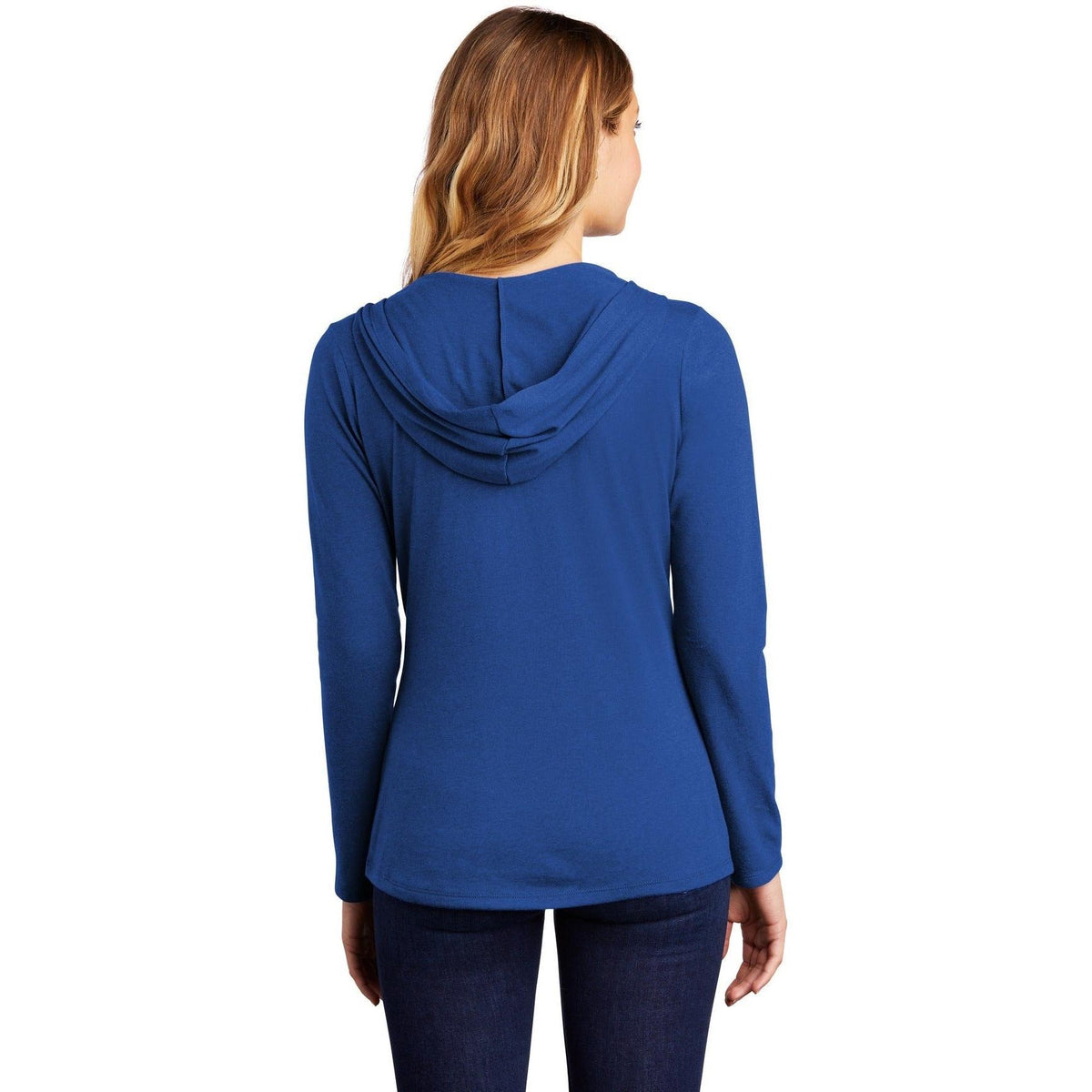 no-logo District Women’s Perfect Tri-Long Sleeve Hoodie-Regular-District-Thread Logic