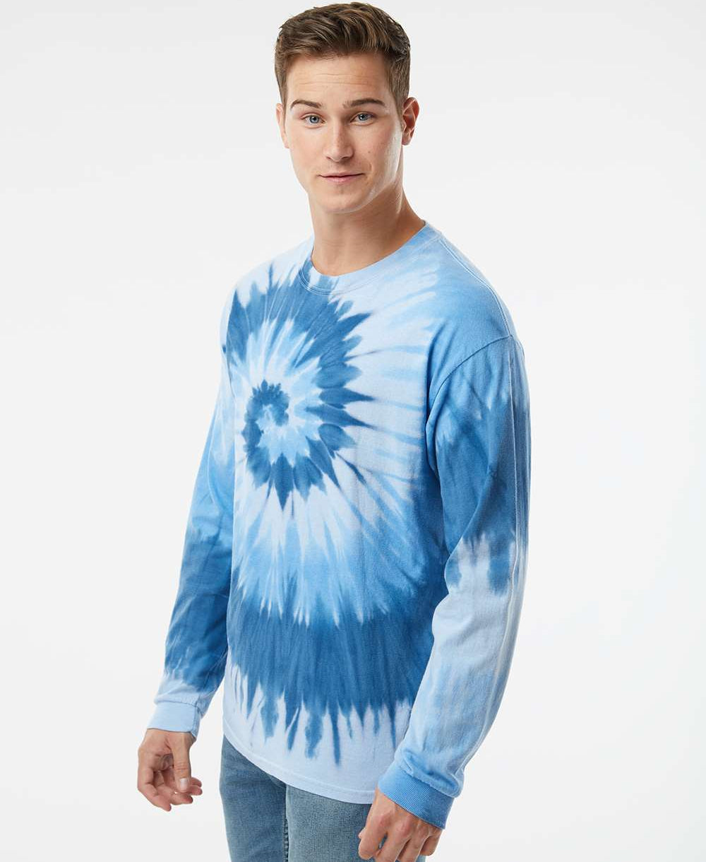no-logo Dyenomite Spiral Tie Dye Long Sleeve-T-Shirts - Long Sleeve-Dyenomite-Thread Logic