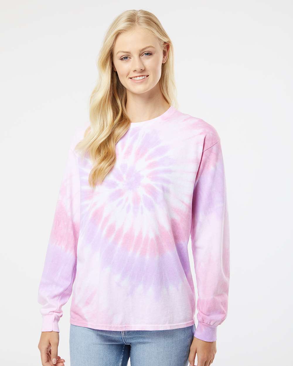 no-logo Dyenomite Spiral Tie Dye Long Sleeve-T-Shirts - Long Sleeve-Dyenomite-Thread Logic