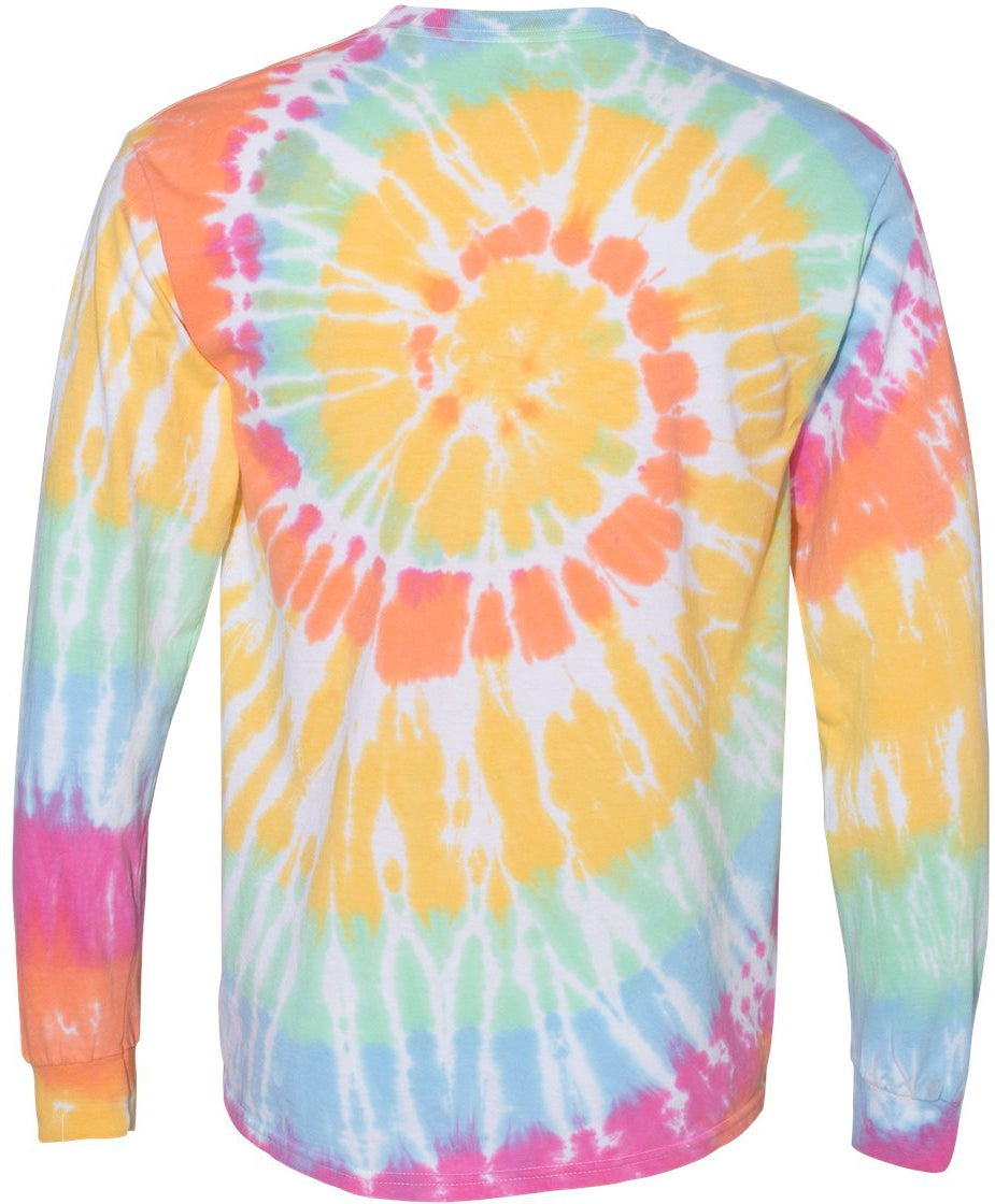 no-logo Dyenomite Spiral Tie Dye Long Sleeve-T-Shirts - Long Sleeve-Dyenomite-Thread Logic