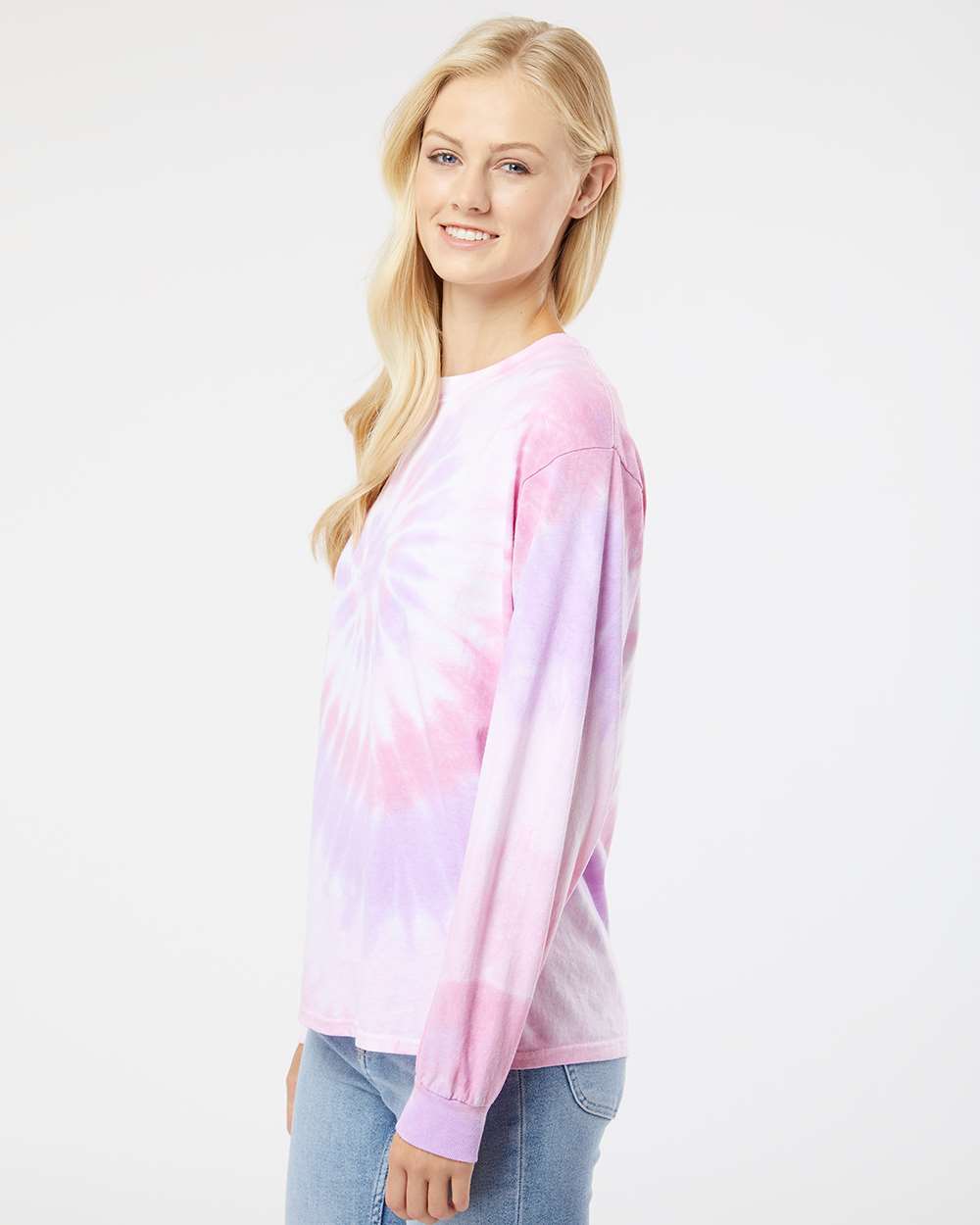 no-logo Dyenomite Spiral Tie Dye Long Sleeve-T-Shirts - Long Sleeve-Dyenomite-Thread Logic