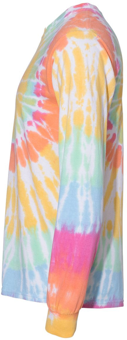 no-logo Dyenomite Spiral Tie Dye Long Sleeve-T-Shirts - Long Sleeve-Dyenomite-Thread Logic