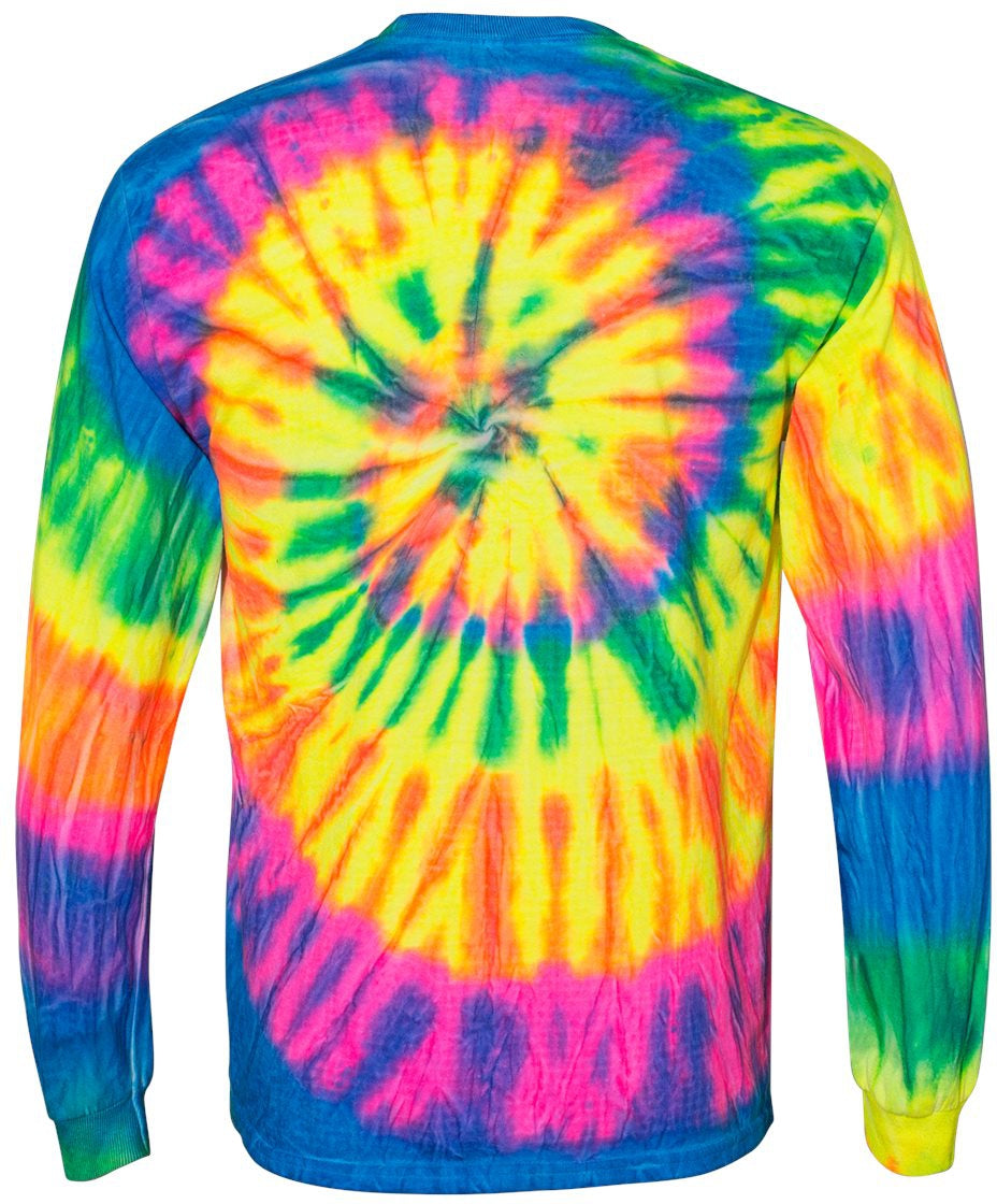 no-logo Dyenomite Spiral Tie Dye Long Sleeve-T-Shirts - Long Sleeve-Dyenomite-Thread Logic