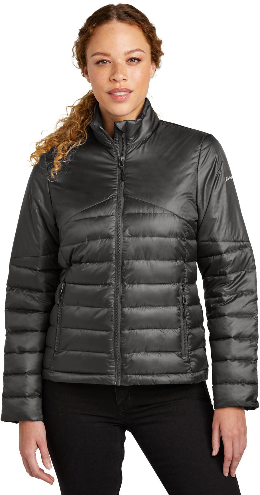 no-logo Eddie Bauer Ladies Quilted Jacket-Eddie Bauer-Thread Logic