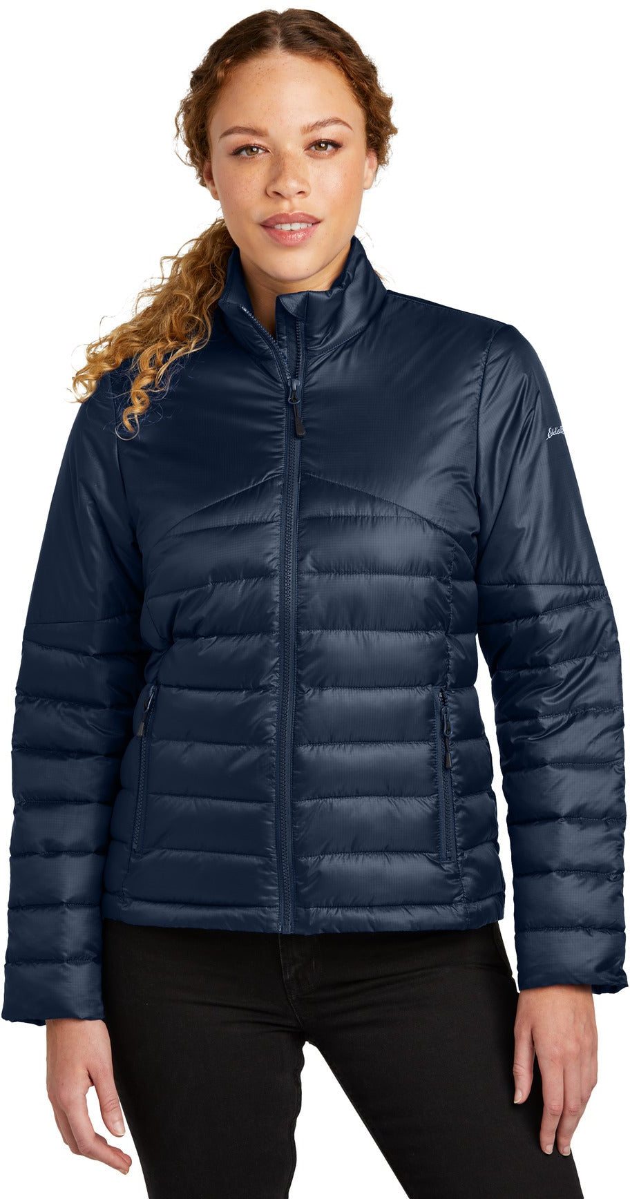 no-logo Eddie Bauer Ladies Quilted Jacket-Eddie Bauer-Thread Logic