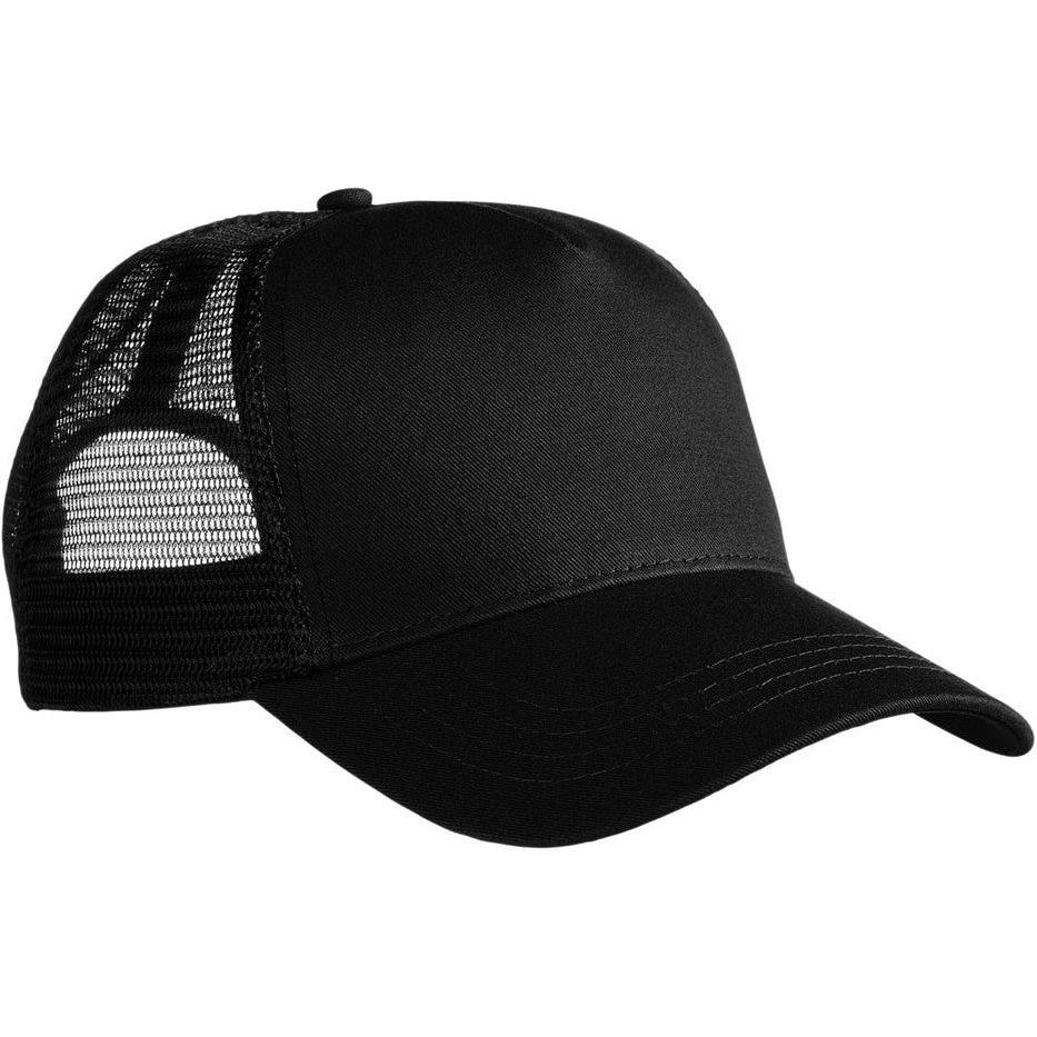 no-logo Econscious 5-Panel Organic/RPET Trucker Cap-Caps-econscious-Black/Black-OSFA-Thread Logic