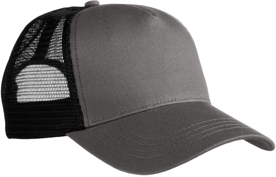 Econscious 5-Panel Organic/RPET Trucker Cap-Caps-econscious-Charcoal/Black-OSFA-Thread Logic no-logo