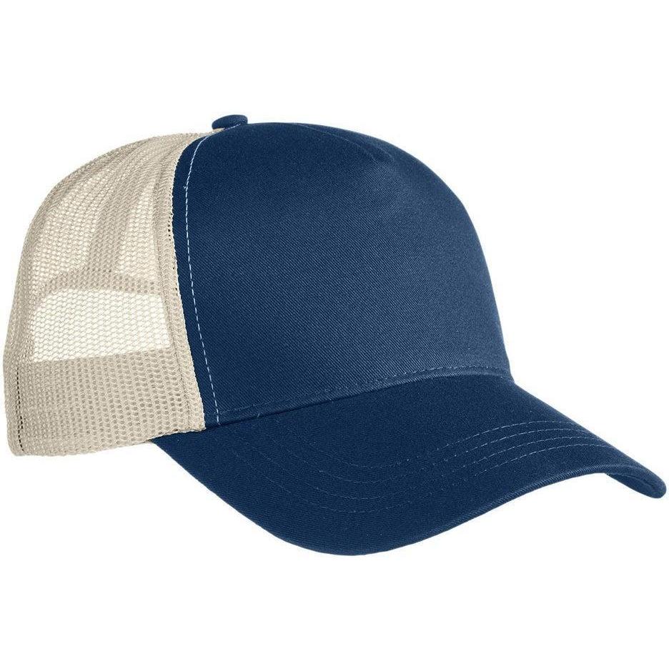 no-logo Econscious 5-Panel Organic/RPET Trucker Cap-Caps-econscious-Pacific/Oyster-OSFA-Thread Logic