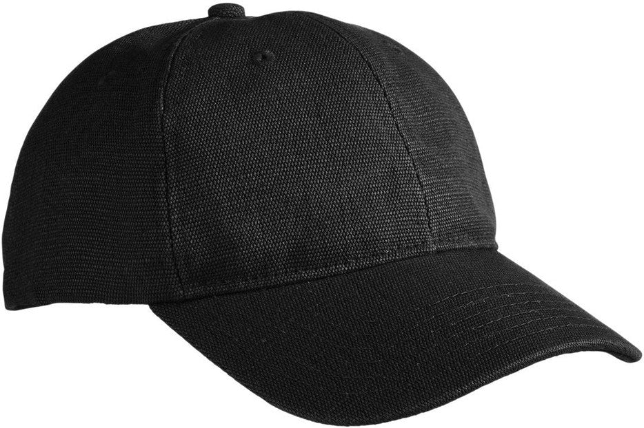 Econscious Washed Hemp Unstructured Baseball Cap-Caps-econscious-Black-OSFA-Thread Logic no-logo