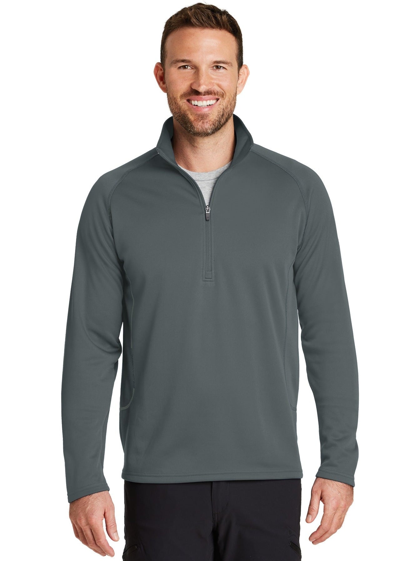 no-logo Eddie Bauer 1/2-Zip Base Layer Fleece-Regular-Eddie Bauer-Thread Logic