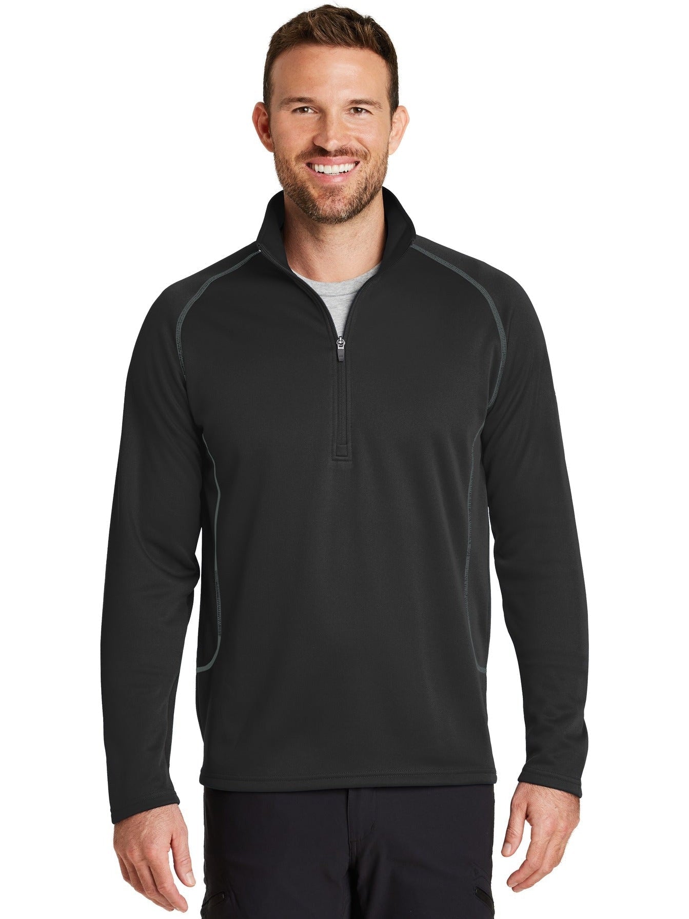 no-logo Eddie Bauer 1/2-Zip Base Layer Fleece-Regular-Eddie Bauer-Thread Logic