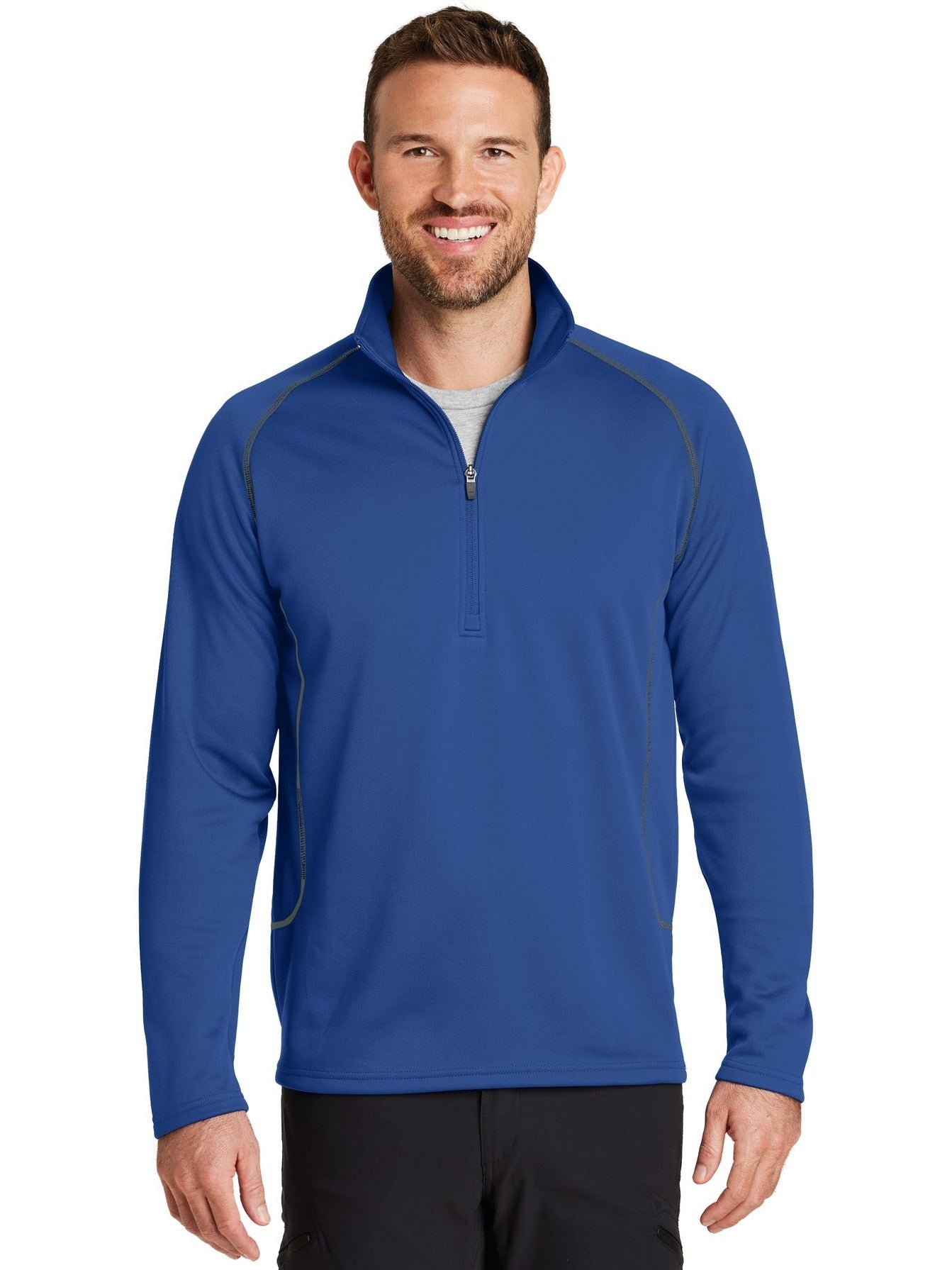 no-logo Eddie Bauer 1/2-Zip Base Layer Fleece-Regular-Eddie Bauer-Thread Logic