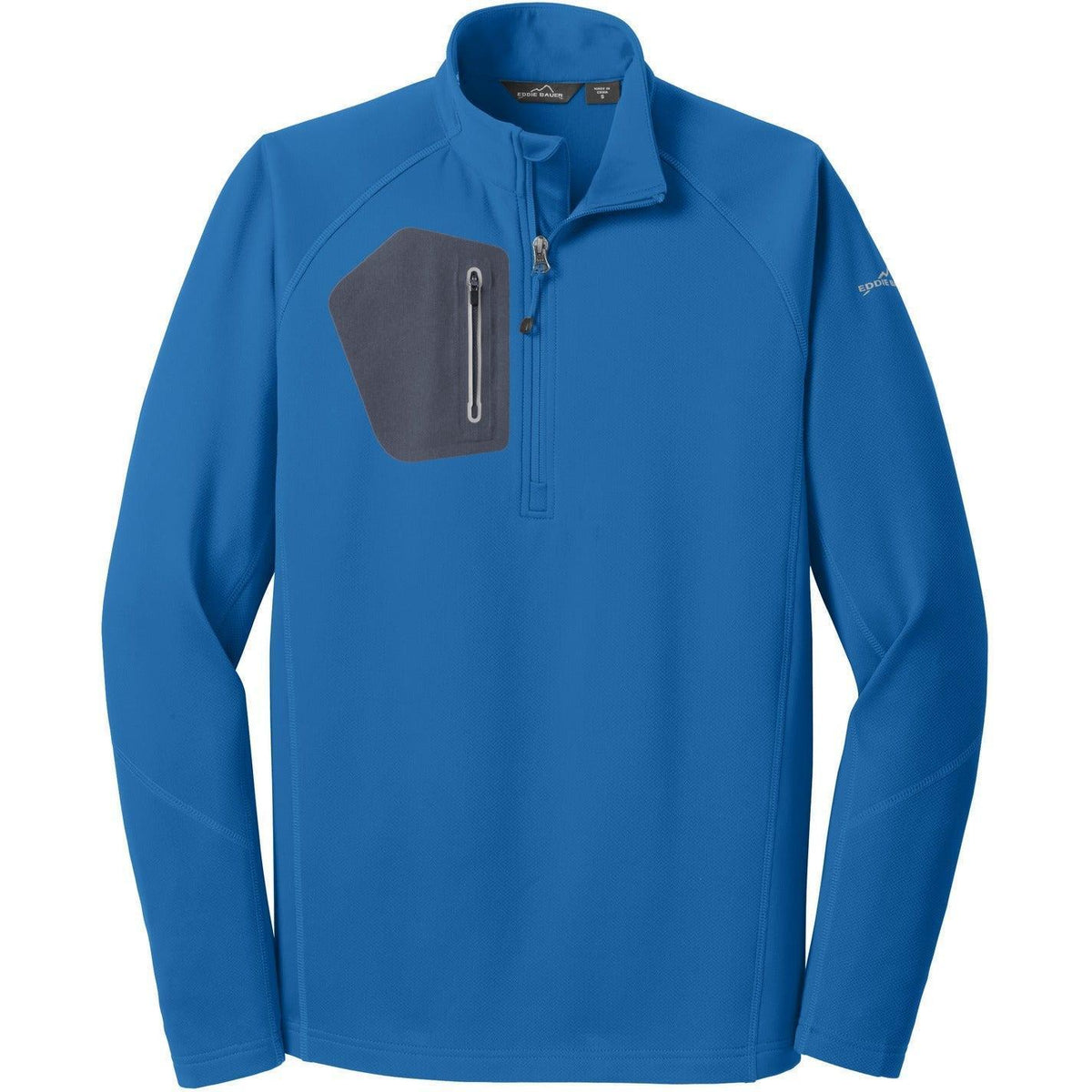 no-logo Eddie Bauer 1/2 Zip Performance Fleece Jacket-Active-Eddie Bauer-Ascent Blue-S-Thread Logic