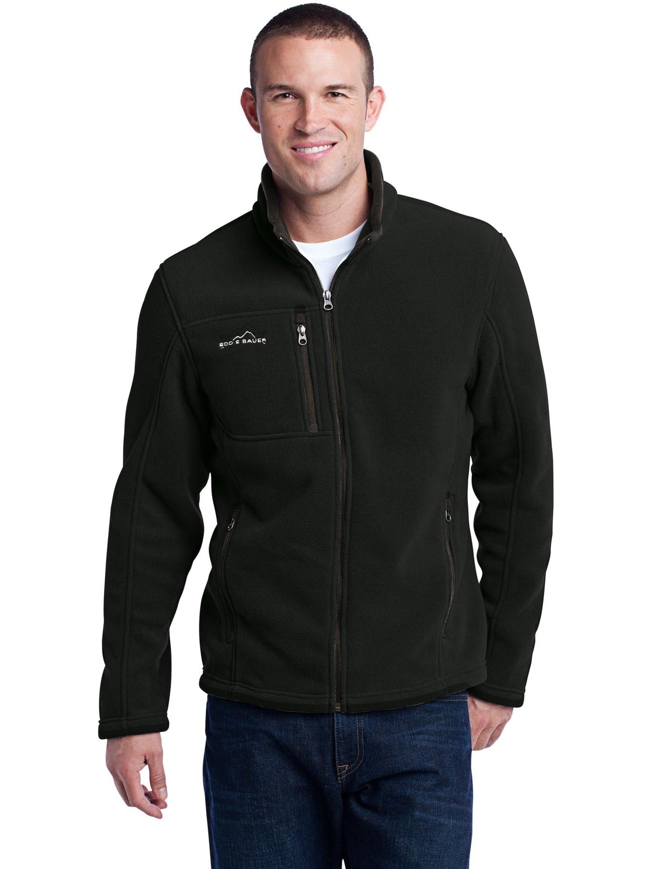 no-logo Eddie Bauer Full-Zip Fleece Jacket-Regular-Eddie Bauer-Thread Logic