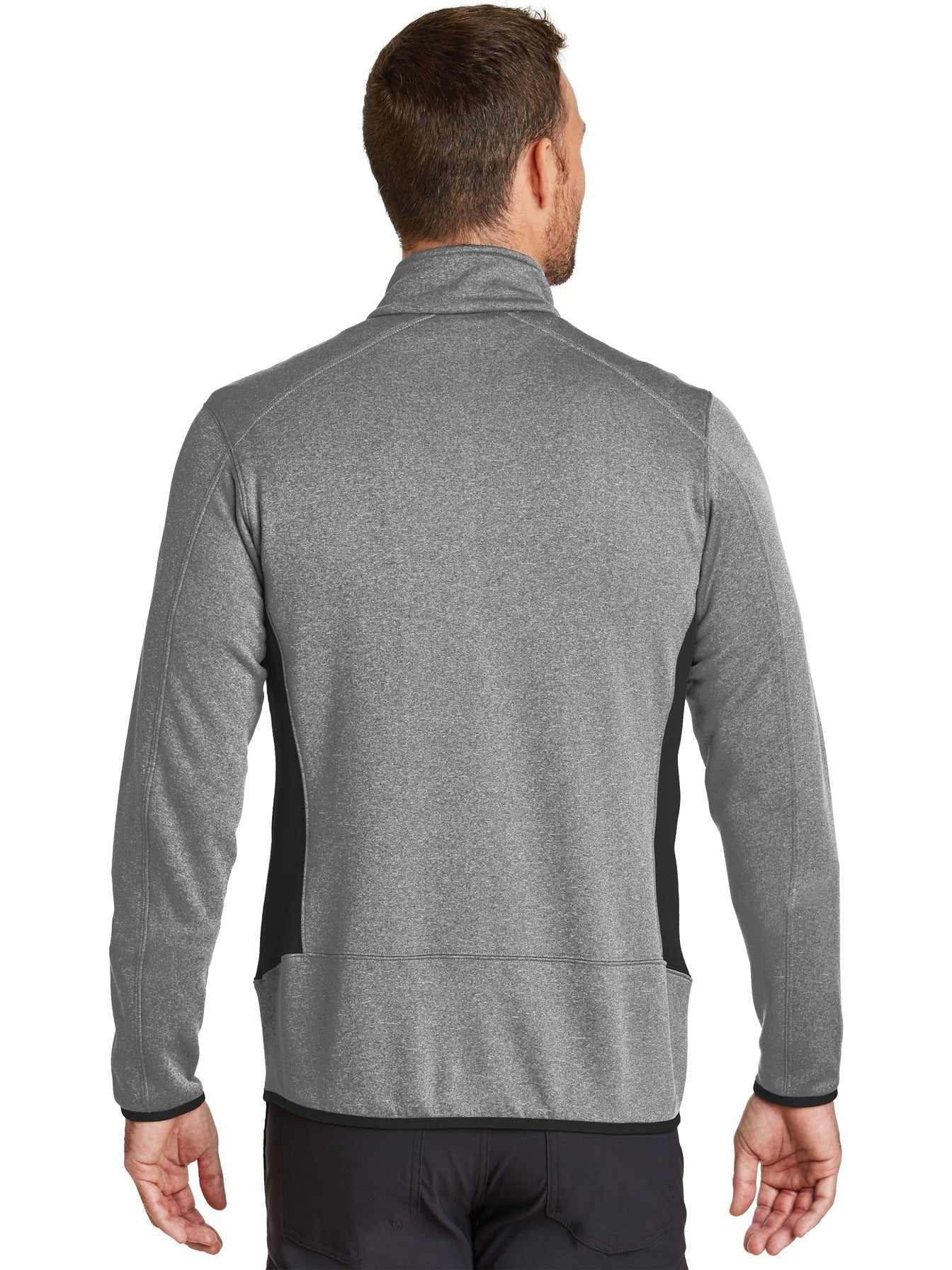 no-logo Eddie Bauer Full-Zip Heather Stretch Fleece Jacket-Regular-Eddie Bauer-Thread Logic