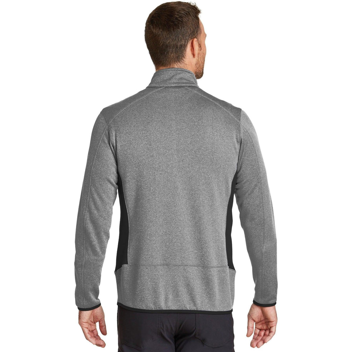 no-logo Eddie Bauer Full-Zip Heather Stretch Fleece Jacket-Regular-Eddie Bauer-Thread Logic