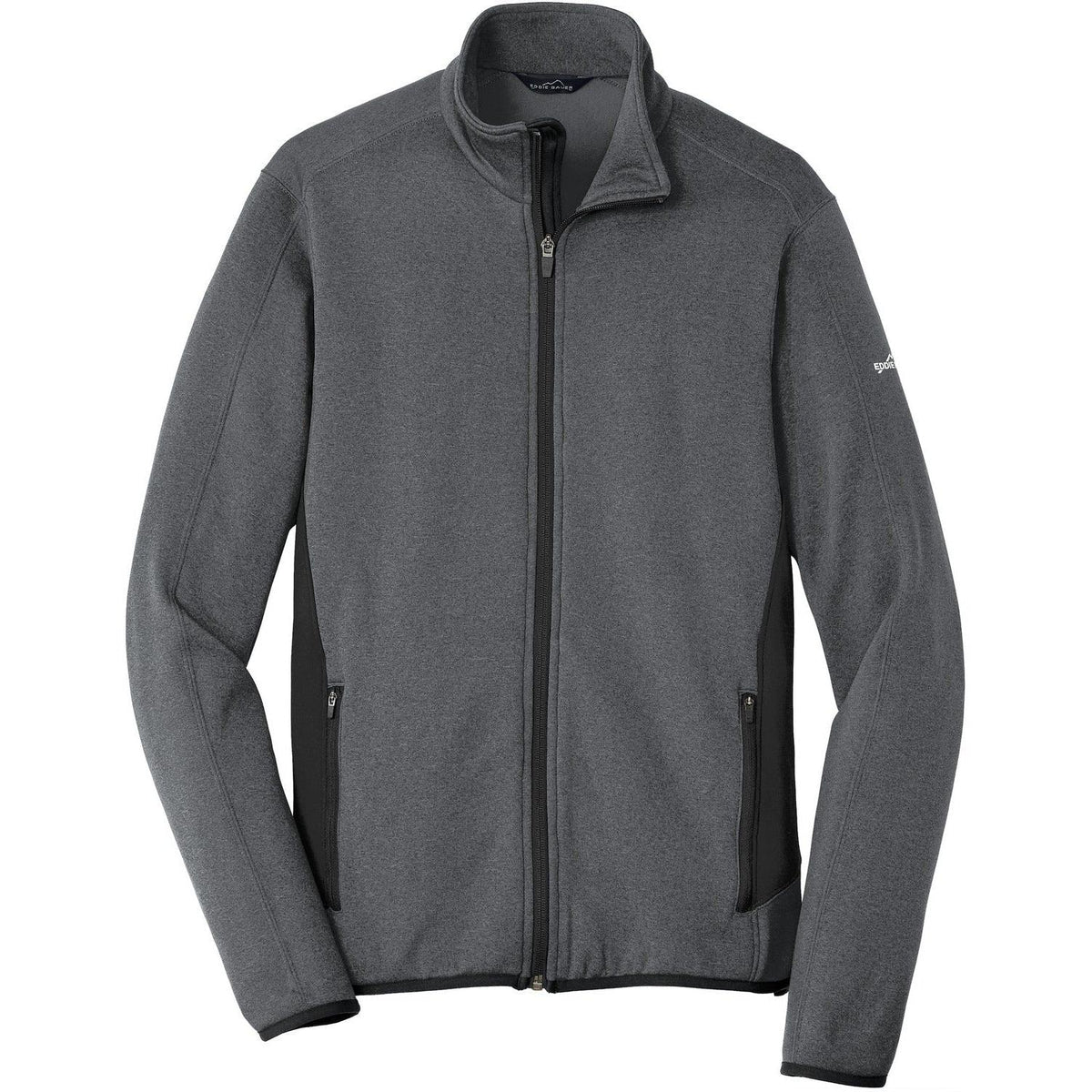 no-logo Eddie Bauer Full-Zip Heather Stretch Fleece Jacket
