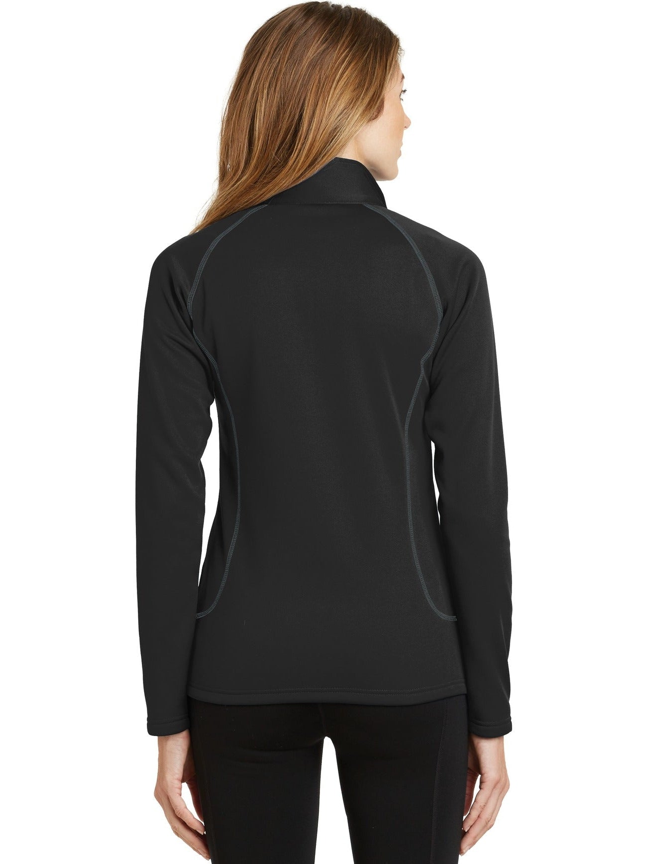 no-logo Eddie Bauer Ladies 1/2-Zip Base Layer Fleece-Regular-Eddie Bauer-Thread Logic