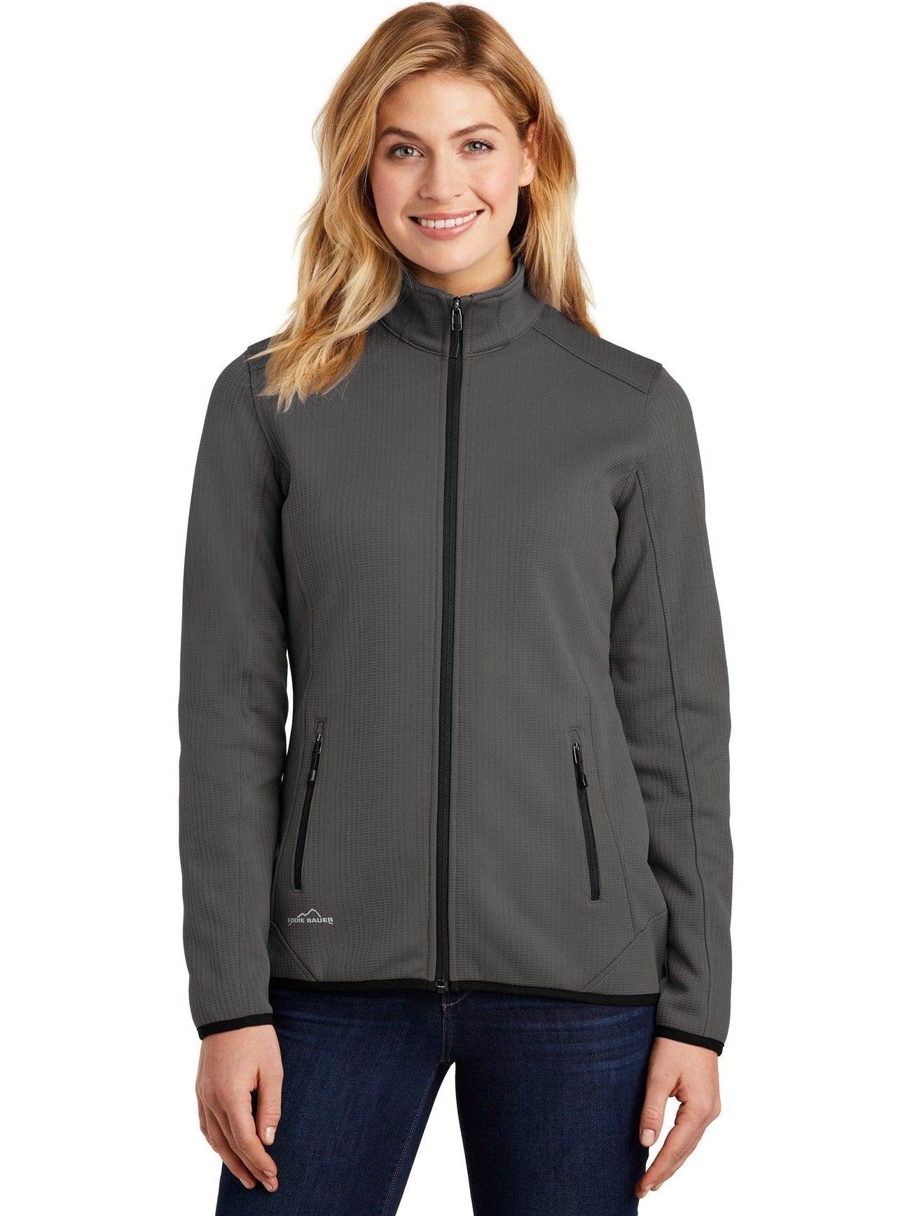 no-logo Eddie Bauer Ladies Dash Full-Zip Fleece Jacket-Regular-Eddie Bauer-Thread Logic