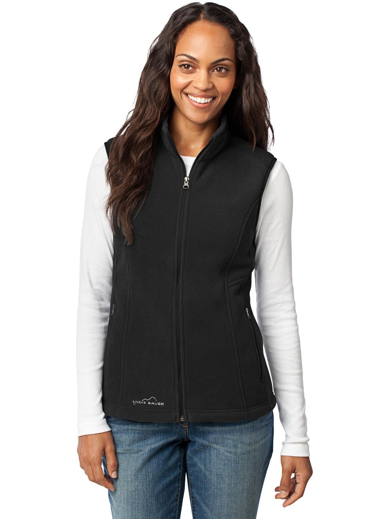 no-logo Eddie Bauer Ladies Fleece Vest-Regular-Eddie Bauer-Thread Logic
