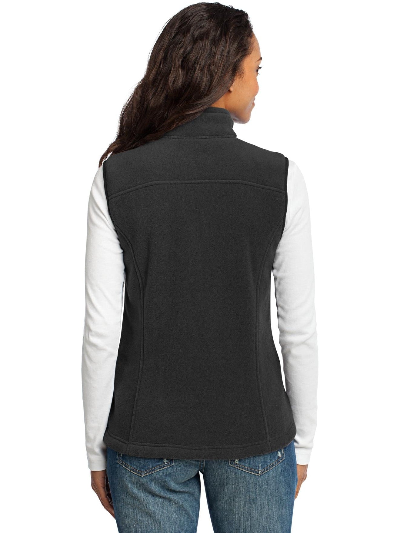 no-logo Eddie Bauer Ladies Fleece Vest-Regular-Eddie Bauer-Thread Logic