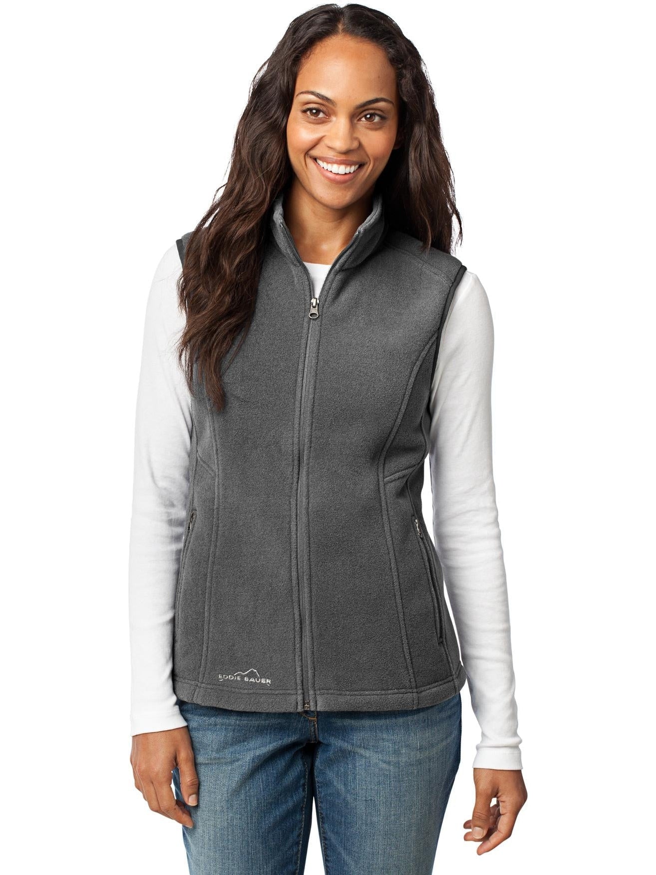 no-logo Eddie Bauer Ladies Fleece Vest-Regular-Eddie Bauer-Thread Logic