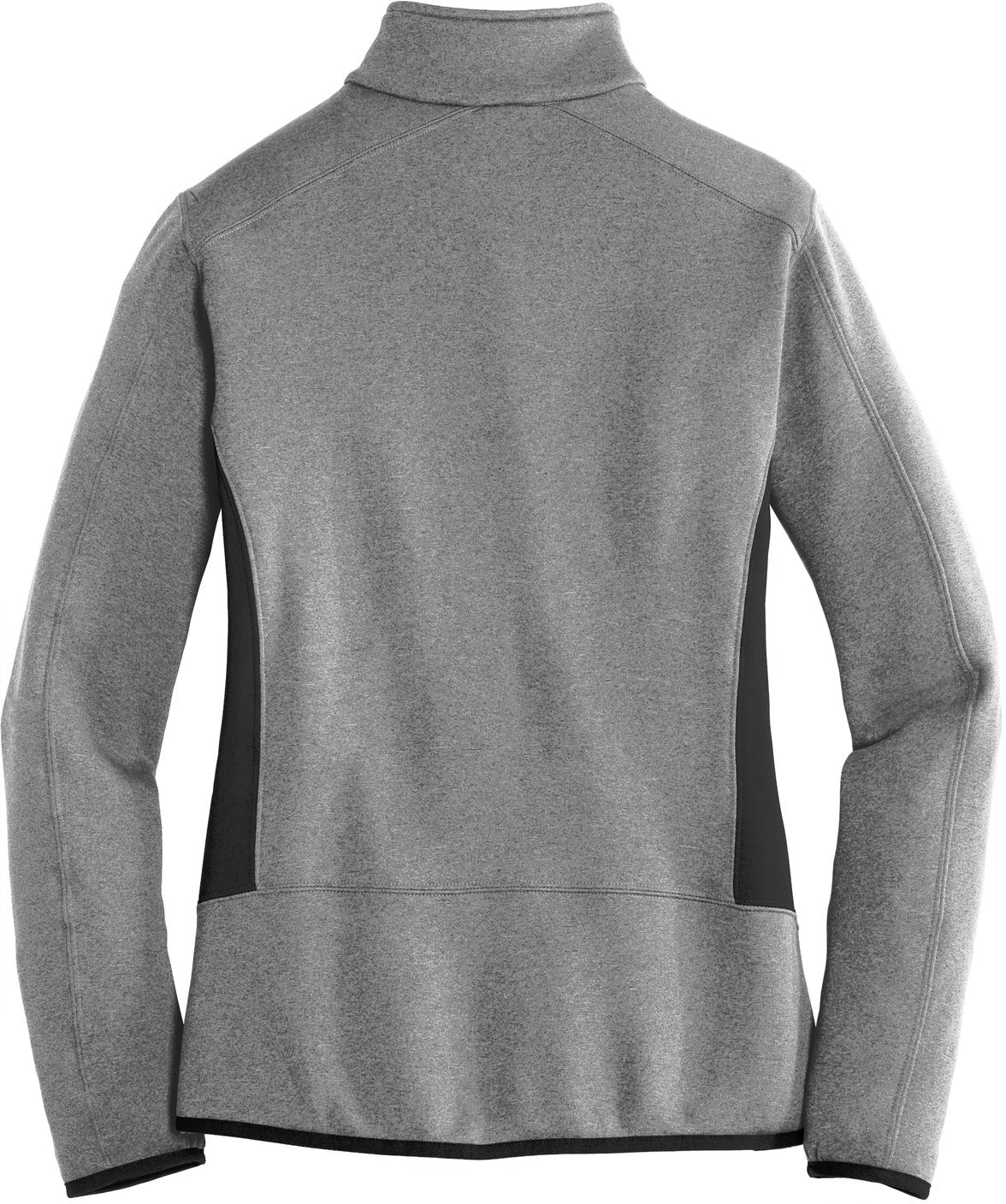 no-logo Eddie Bauer Ladies Full-Zip Heather Stretch Fleece Jacket-Regular-Eddie Bauer-Thread Logic