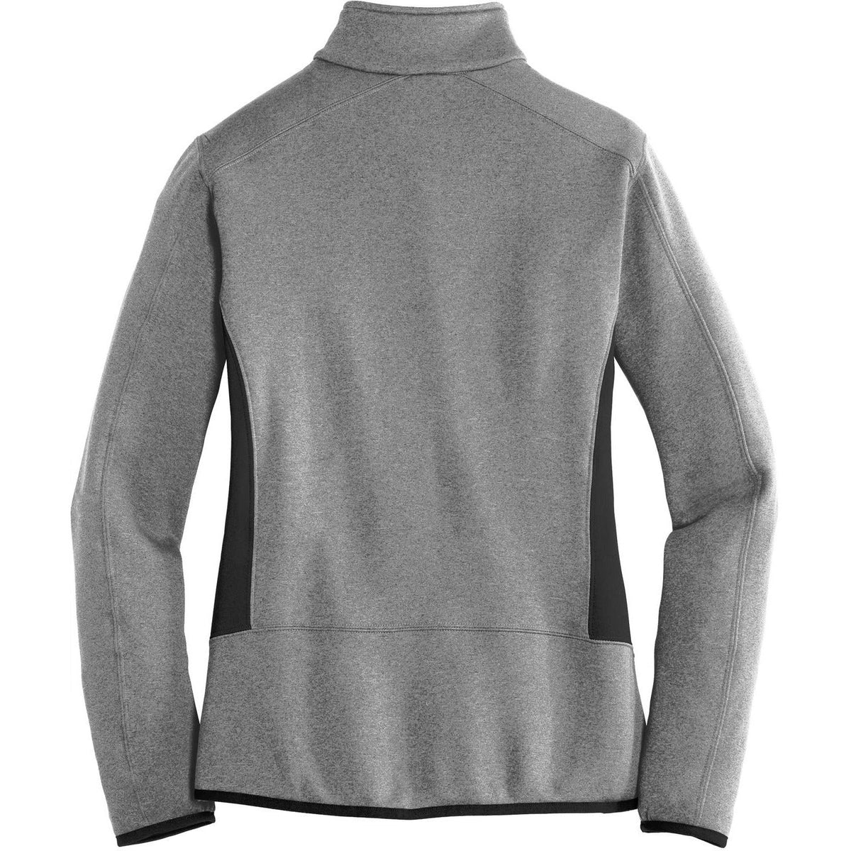 no-logo Eddie Bauer Ladies Full-Zip Heather Stretch Fleece Jacket-Regular-Eddie Bauer-Thread Logic