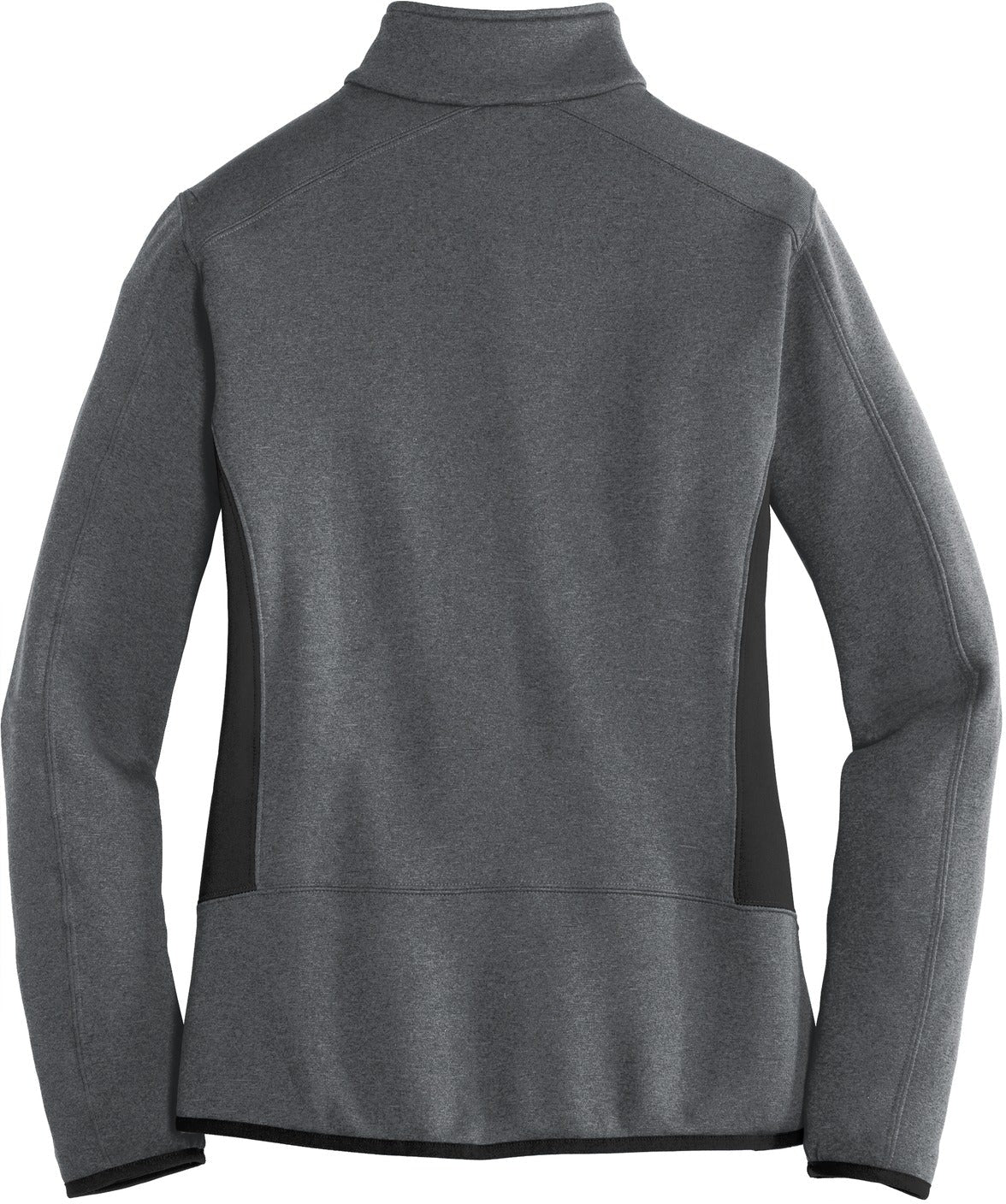 no-logo Eddie Bauer Ladies Full-Zip Heather Stretch Fleece Jacket-Regular-Eddie Bauer-Thread Logic