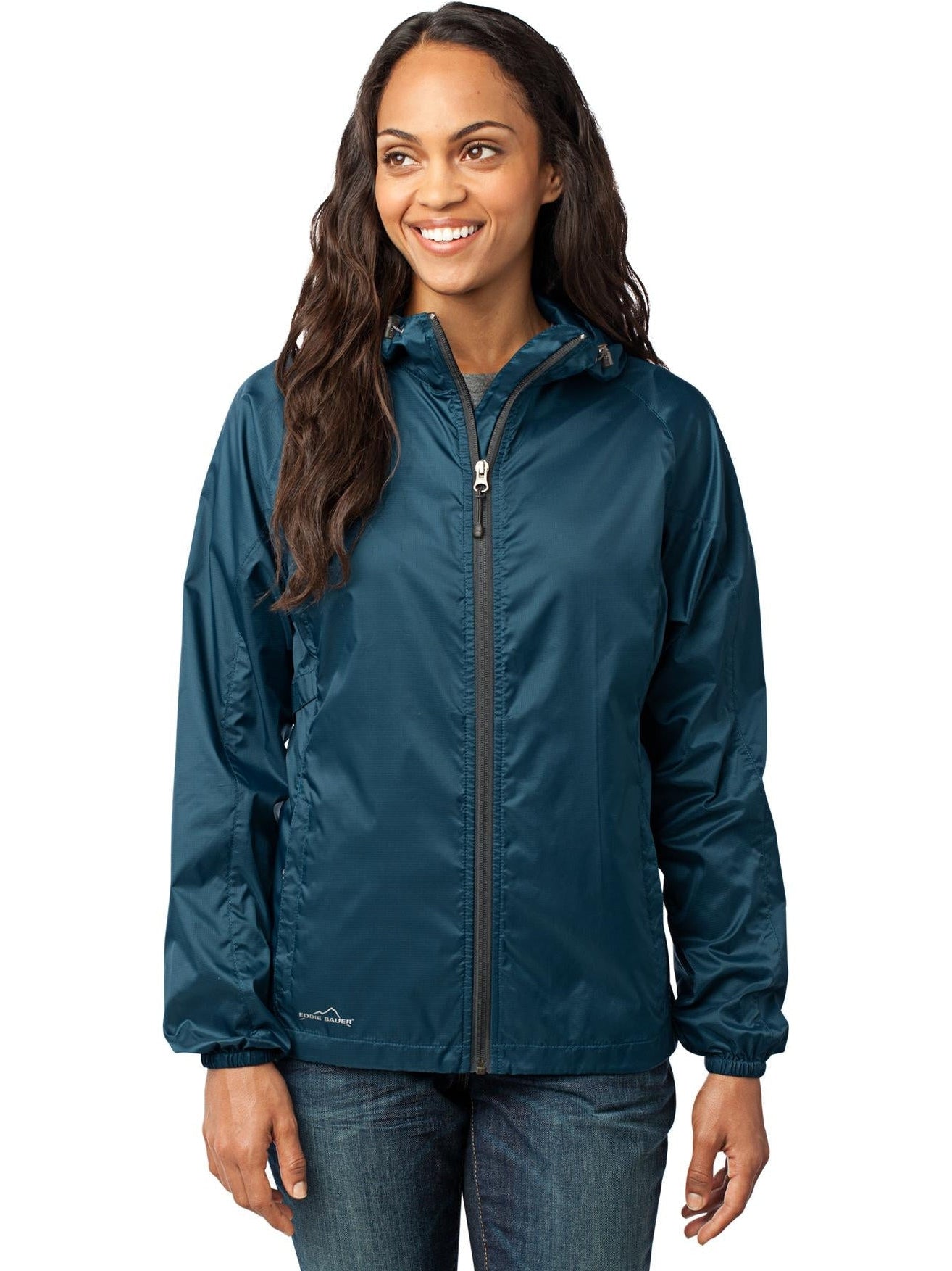 no-logo Eddie Bauer Ladies Packable Wind Jacket-Regular-Eddie Bauer-Thread Logic