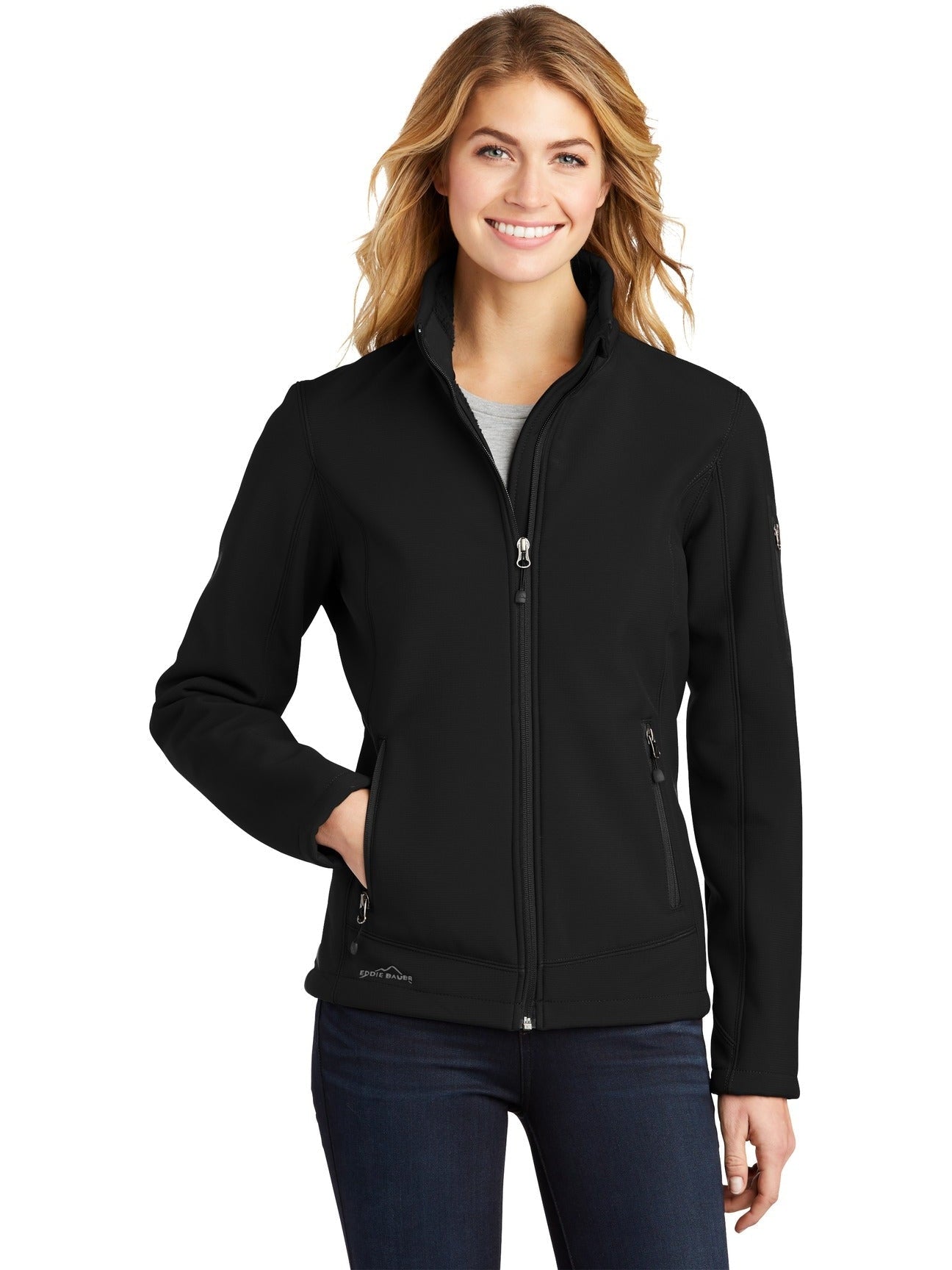 no-logo Eddie Bauer Ladies Rugged Ripstop Soft Shell Jacket-Regular-Eddie Bauer-Thread Logic