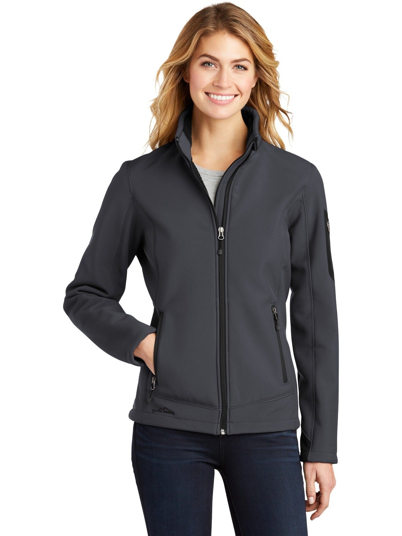no-logo Eddie Bauer Ladies Rugged Ripstop Soft Shell Jacket-Regular-Eddie Bauer-Thread Logic