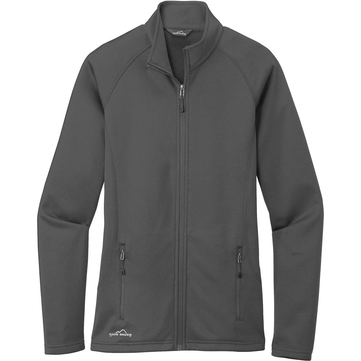 no-logo CLOSEOUT - Eddie Bauer Ladies Smooth Fleece Base Layer Full-Zip-Full Zips-Eddie Bauer-Iron Gate-S-Thread Logic