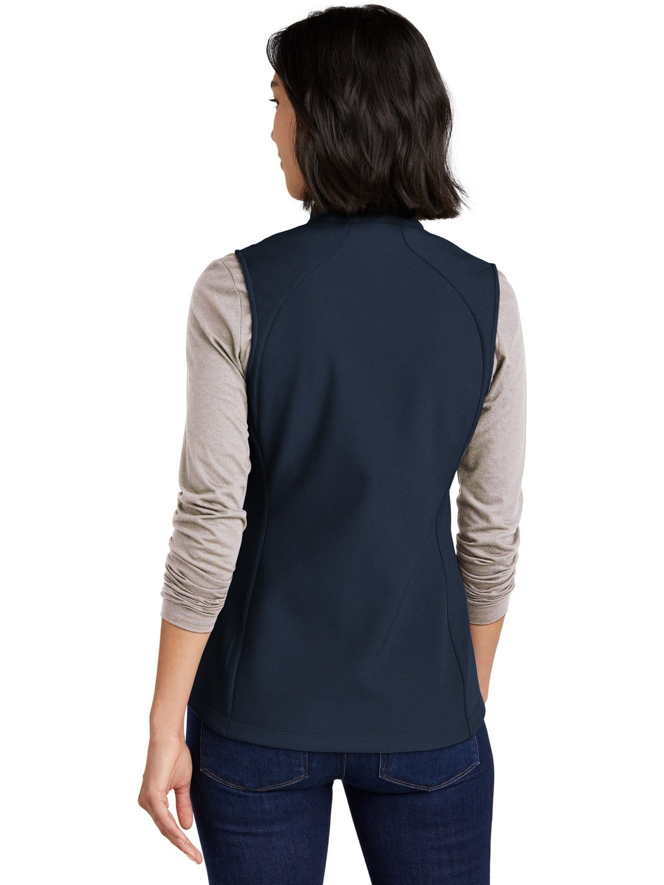 no-logo Eddie Bauer Ladies Stretch Soft Shell Vest-Regular-Eddie Bauer-Thread Logic