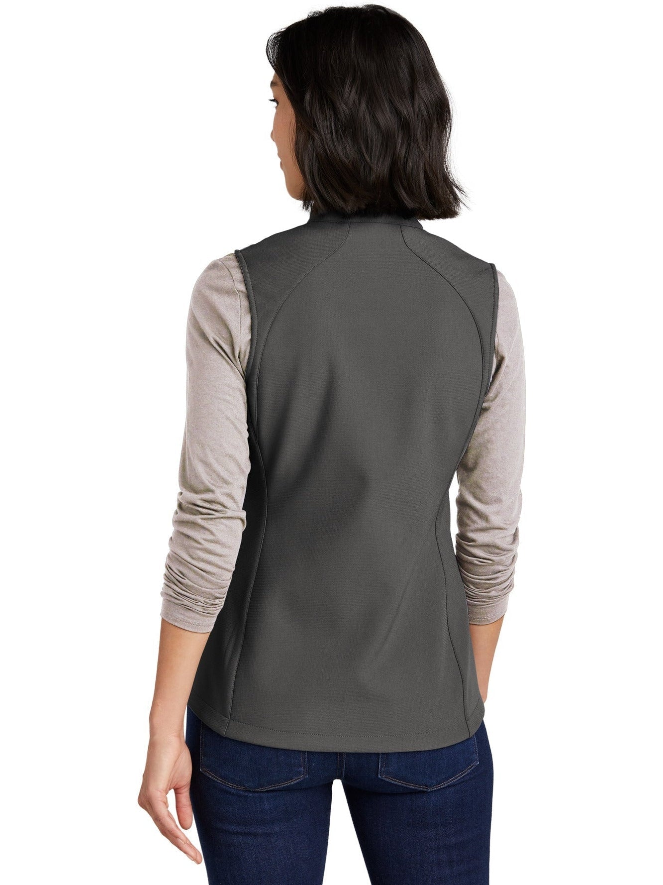 no-logo Eddie Bauer Ladies Stretch Soft Shell Vest-Regular-Eddie Bauer-Thread Logic