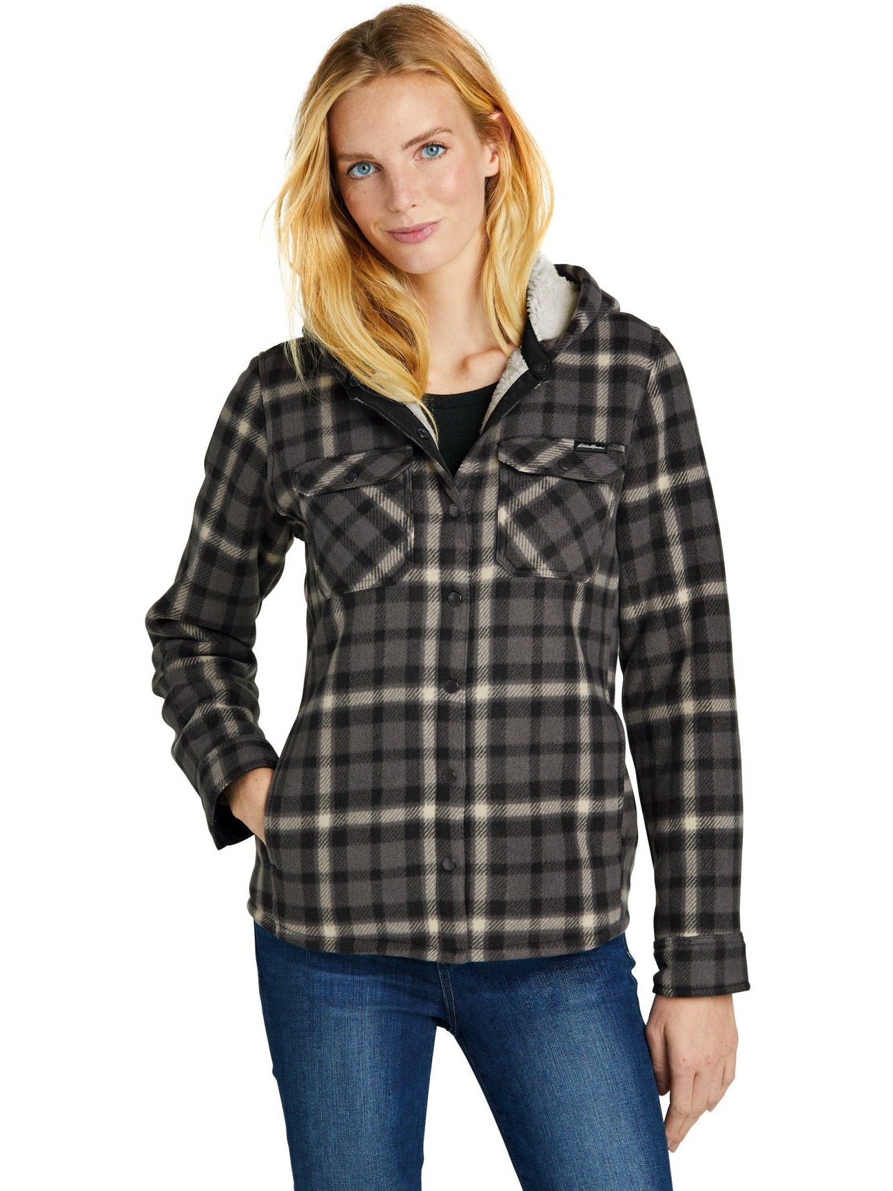 no-logo Eddie Bauer Ladies Woodland Shirt Jac-Regular-Eddie Bauer-Thread Logic