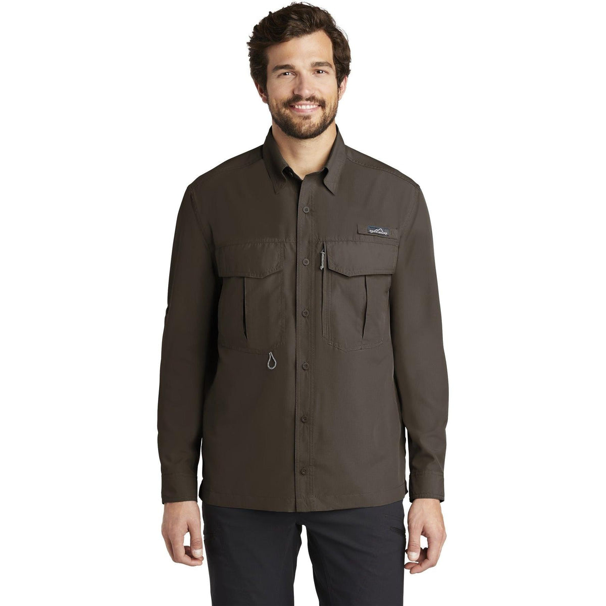 no-logo Eddie Bauer Long Sleeve Performance Fishing Shirt-Regular-Eddie Bauer-Thread Logic