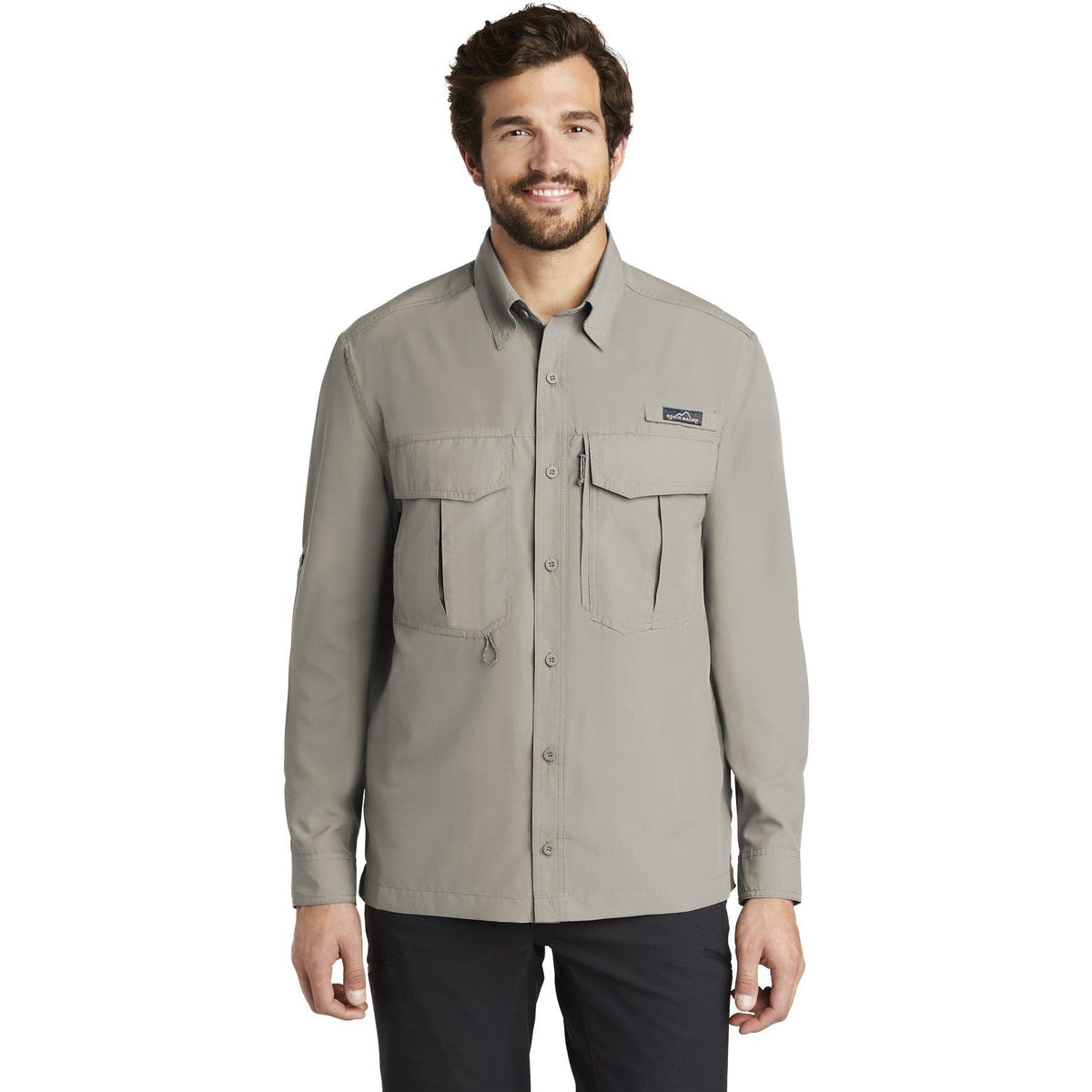 no-logo Eddie Bauer Long Sleeve Performance Fishing Shirt-Regular-Eddie Bauer-Thread Logic