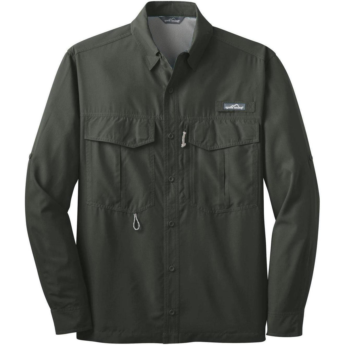 no-logo Eddie Bauer Long Sleeve Performance Fishing Shirt