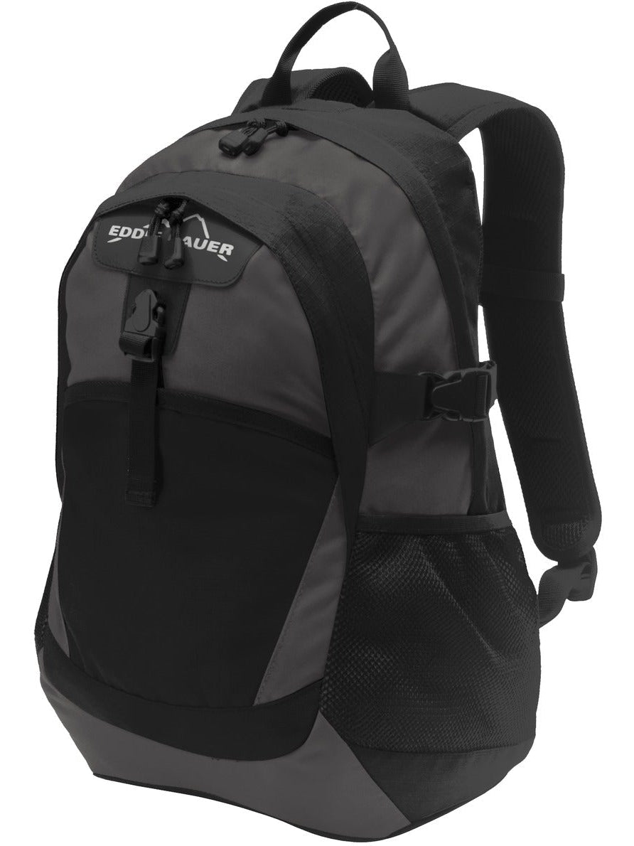 Eddie Bauer Ripstop Backpack-Regular-Eddie Bauer-Black/Grey Steel-Thread Logic