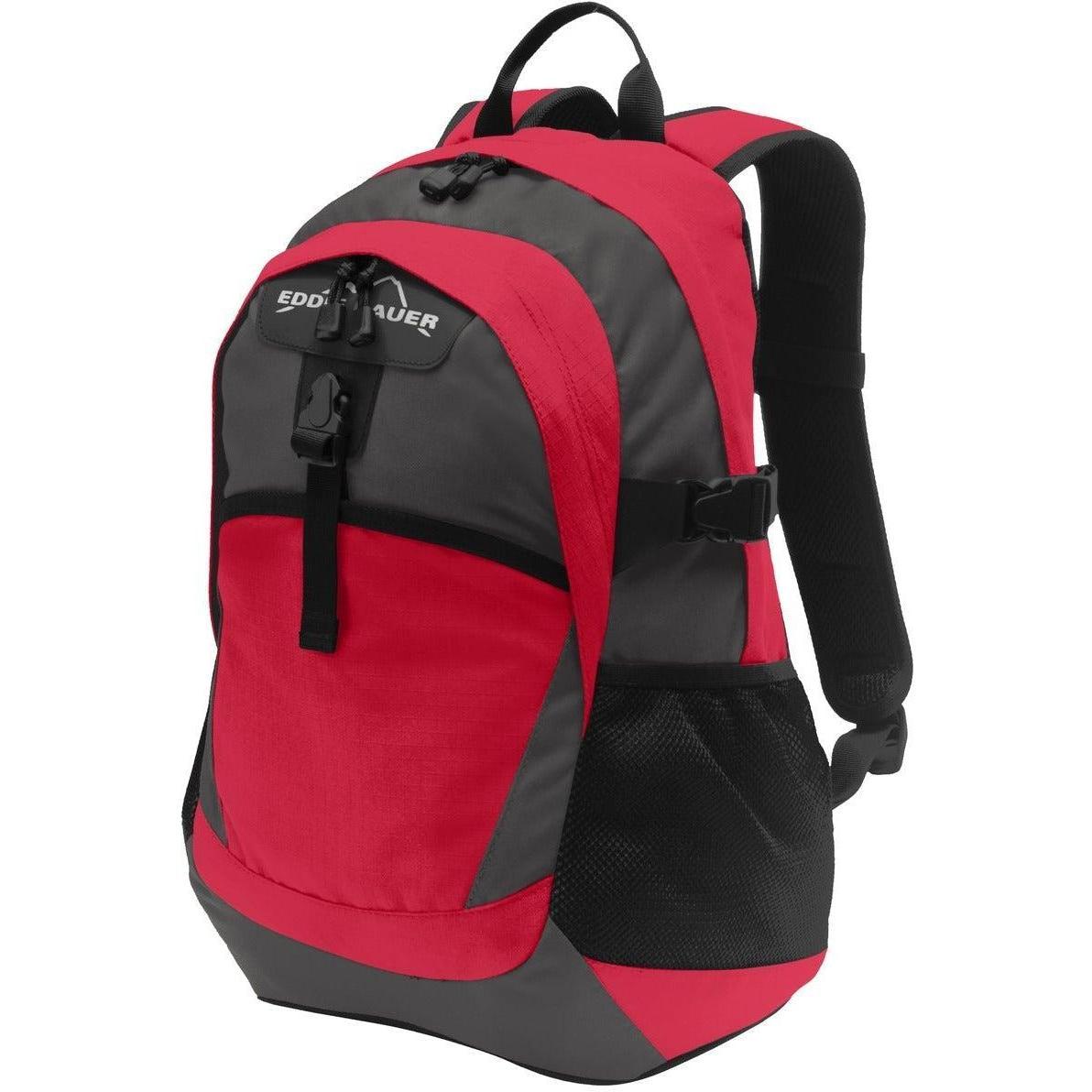 no-logo Eddie Bauer Ripstop Backpack-Bags-Eddie Bauer-Radish/Grey Steel-Thread Logic