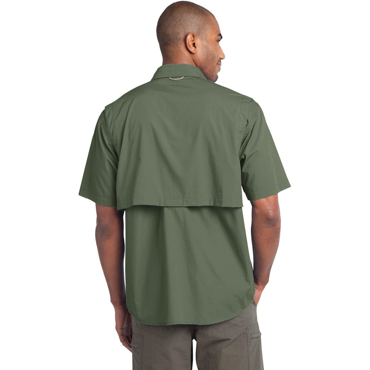 no-logo Eddie Bauer Short Sleeve Fishing Shirt-Regular-Eddie Bauer-Thread Logic